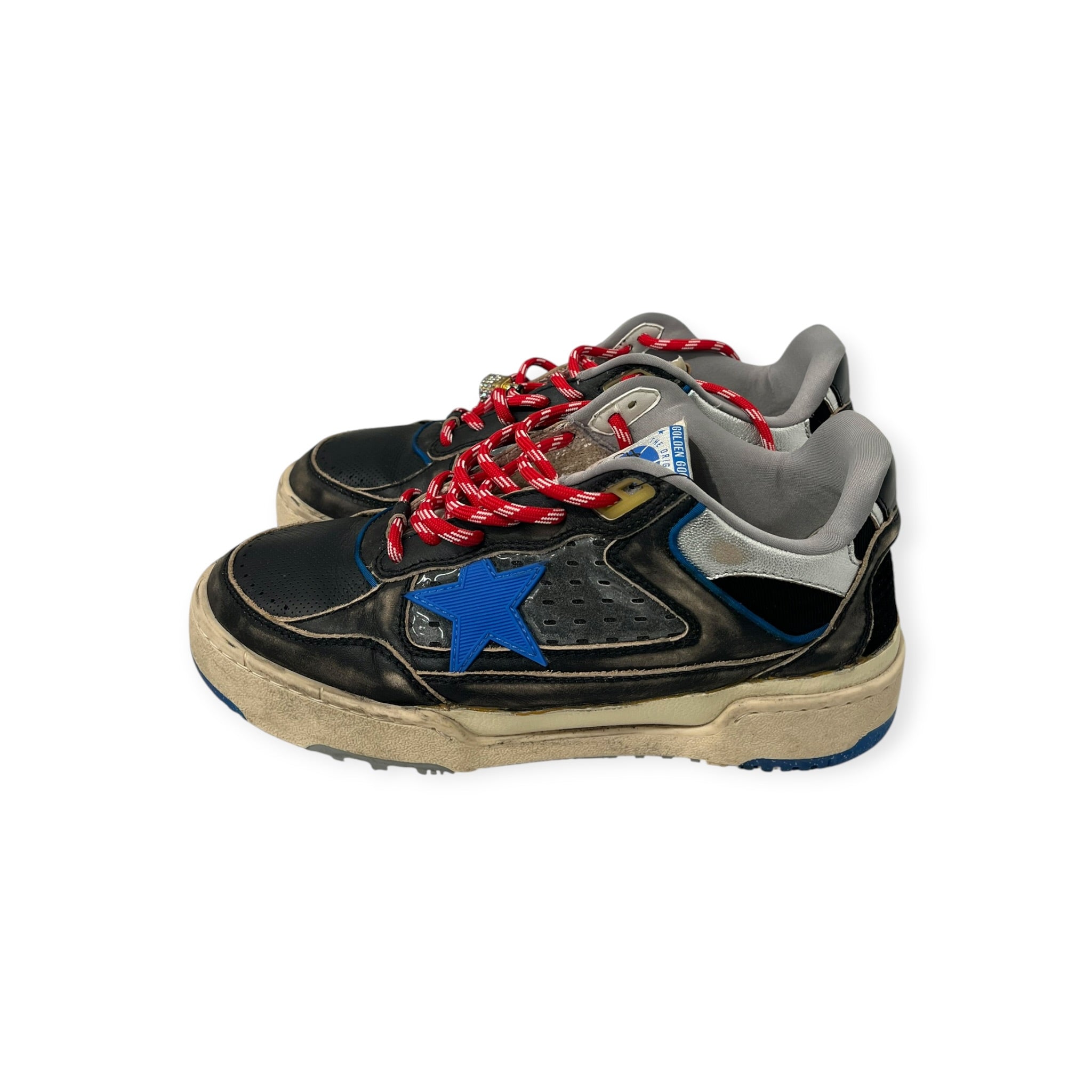 GOLDEN GOOSE/Low-Sneakers/EU 41/Leather/BLK/FORTY2 SNEAKERS BLU STAR view 2
