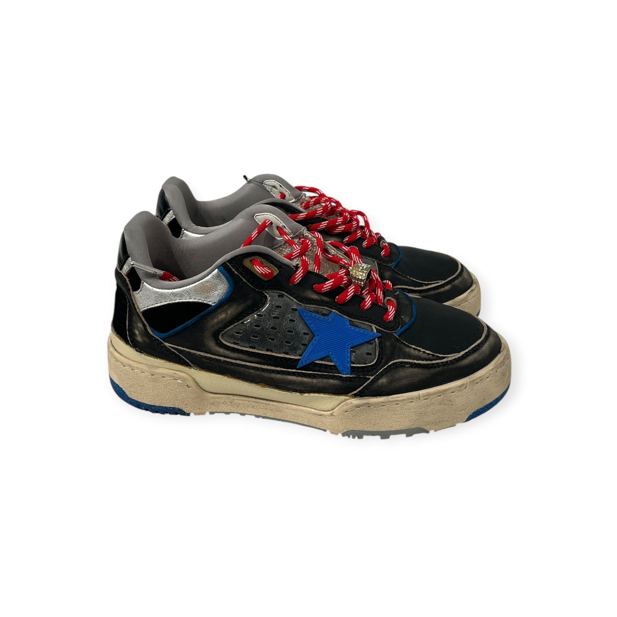GOLDEN GOOSE/Low-Sneakers/EU 41/Leather/BLK/FORTY2 SNEAKERS BLU STAR view 4