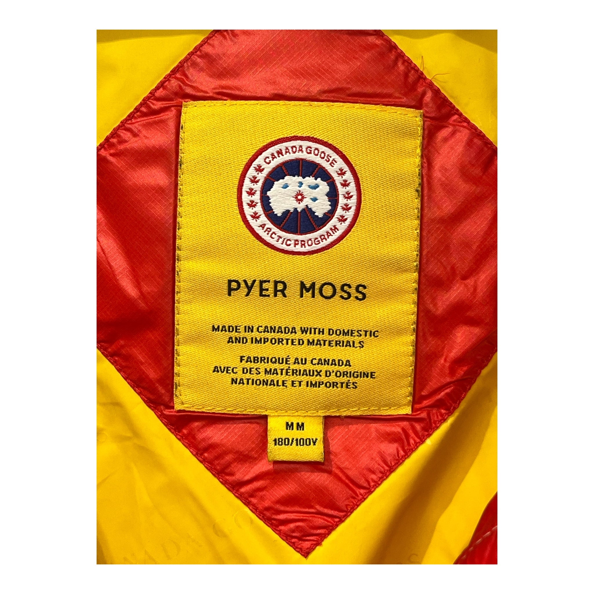 GOLDEN GOOSE/Puffer Vest/M/Nylon/RED/PYER MOSS COLLAB VEST view 3