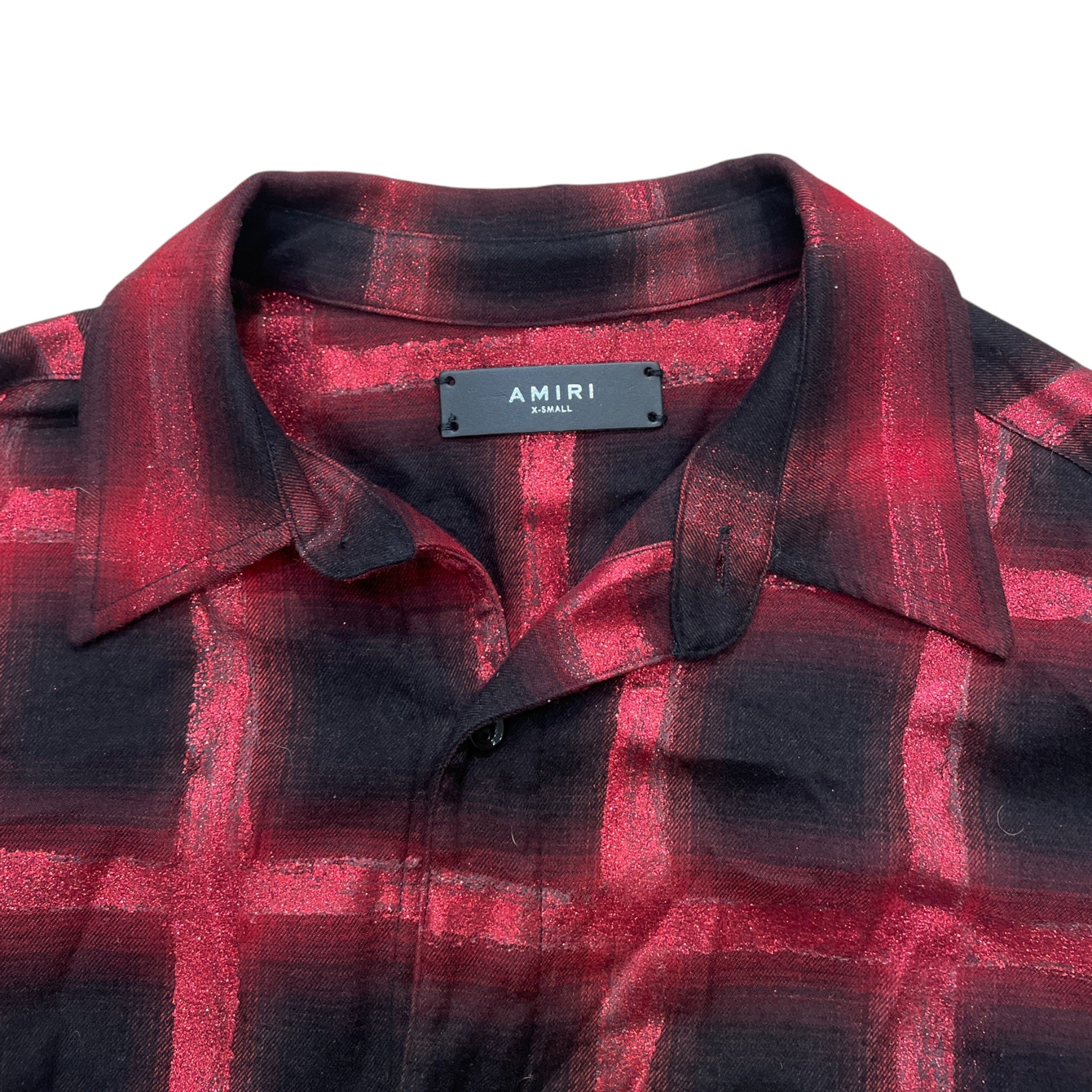 AMIRI/Flannel Shirt/XS/RED/Plaid/ view 3