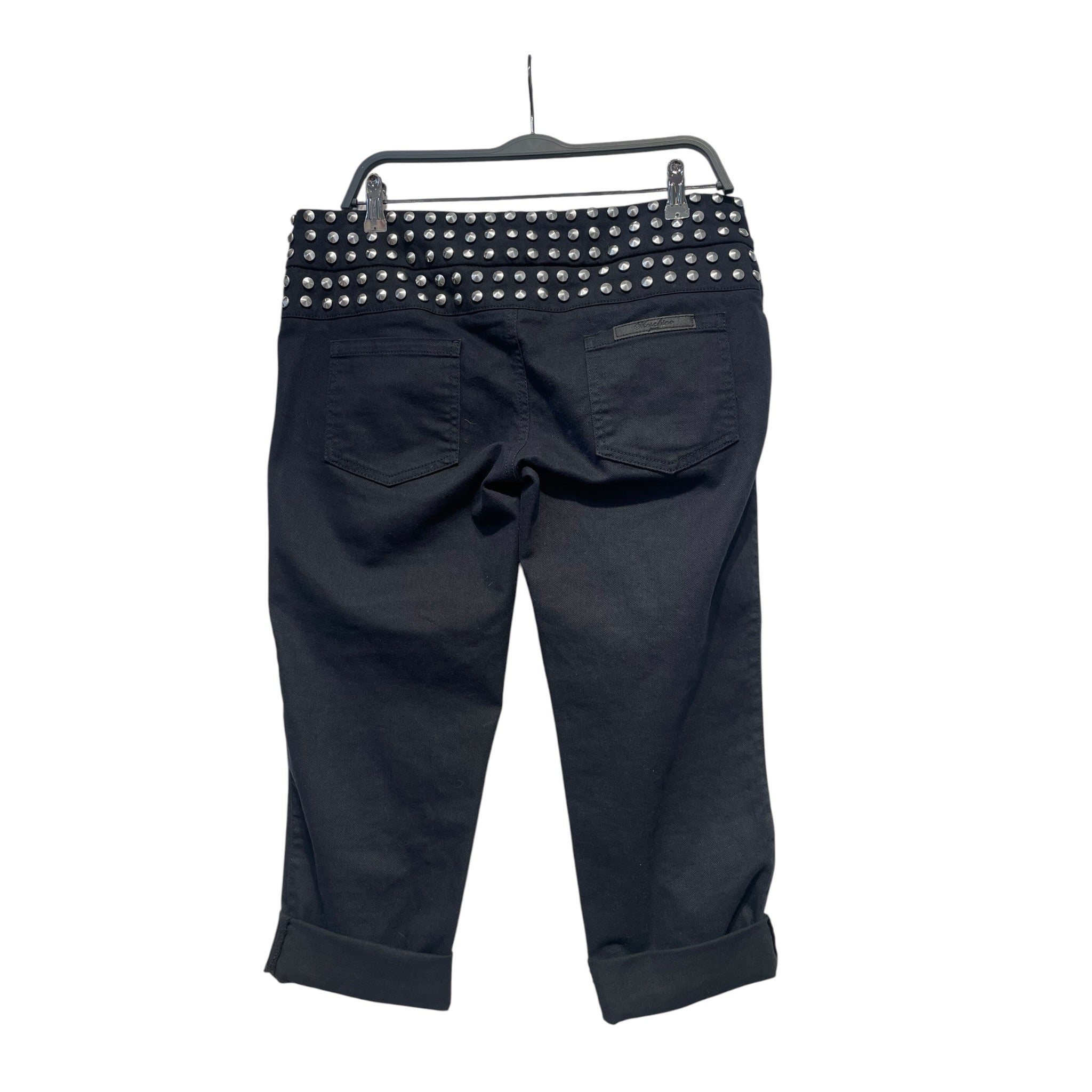 MOSCHINO/Bottoms/31/Cotton/BLK/STUD DETAIL view 2