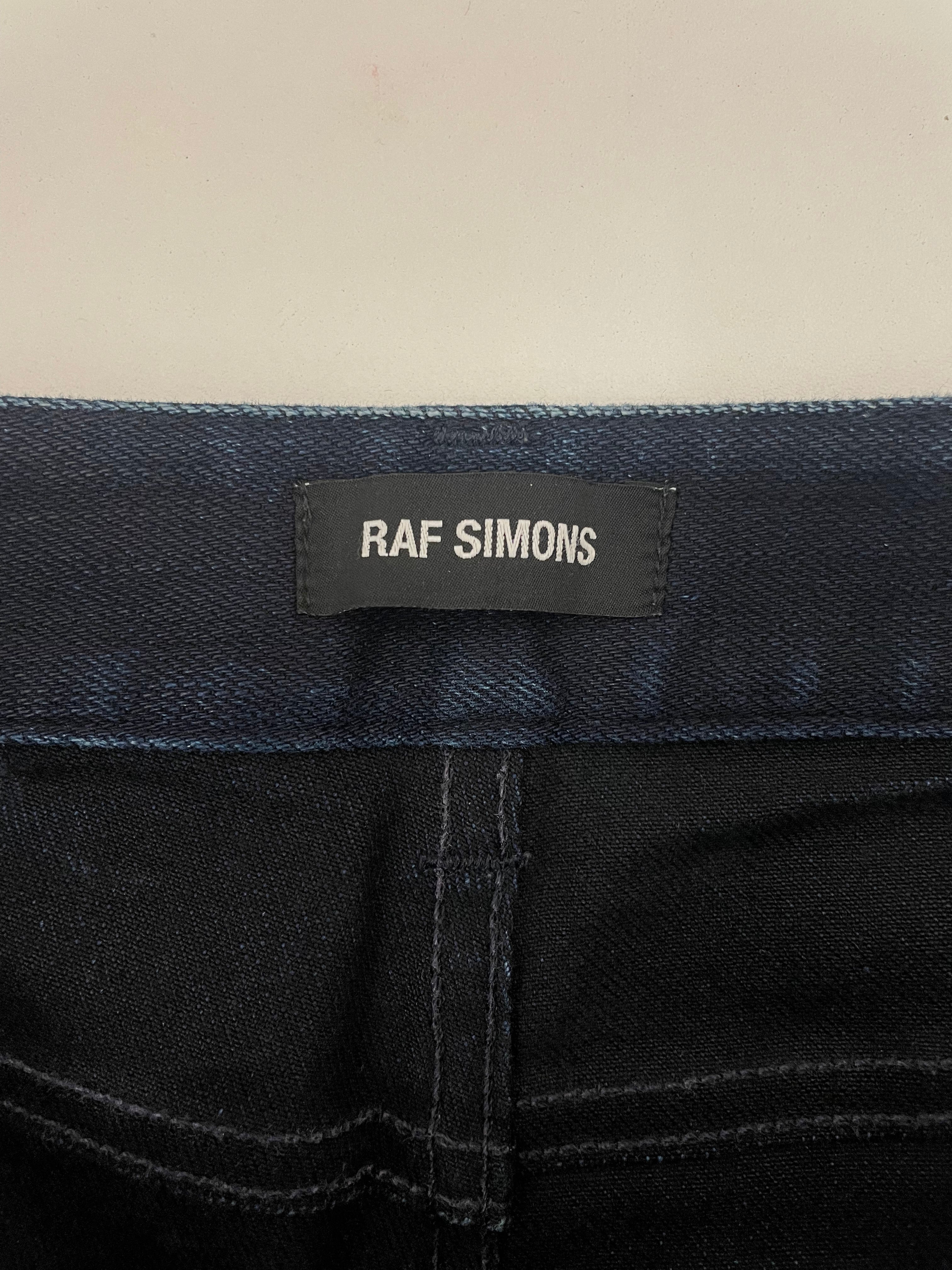 RAF SIMONS/Skinny Pants/30/Denim/BLU/DRUGS PATCHES A/W 18-19 view 3
