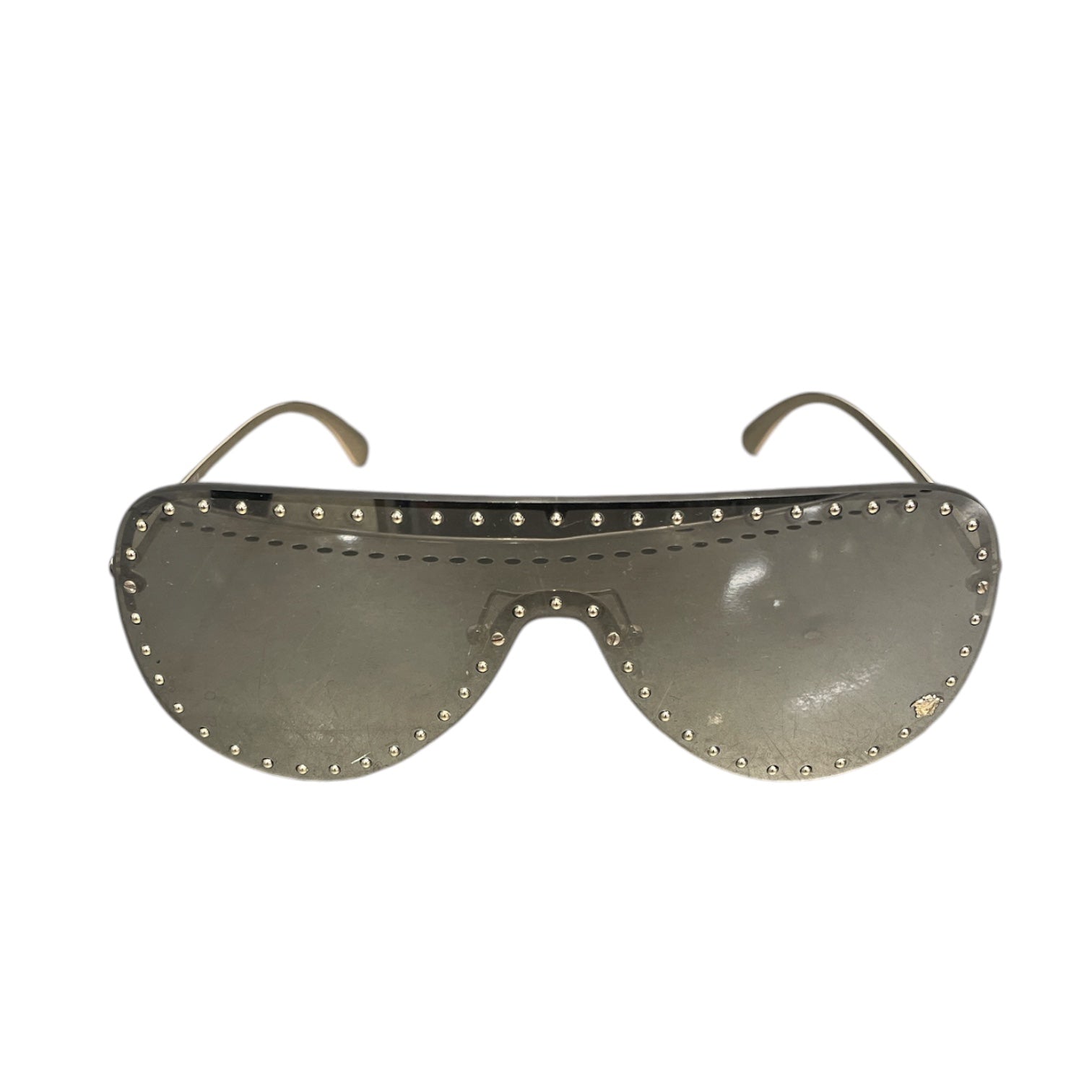 VERSACE/Sunglasses/Metal/GLD/Rimless/L's/Studded Medusa Glasses view 1