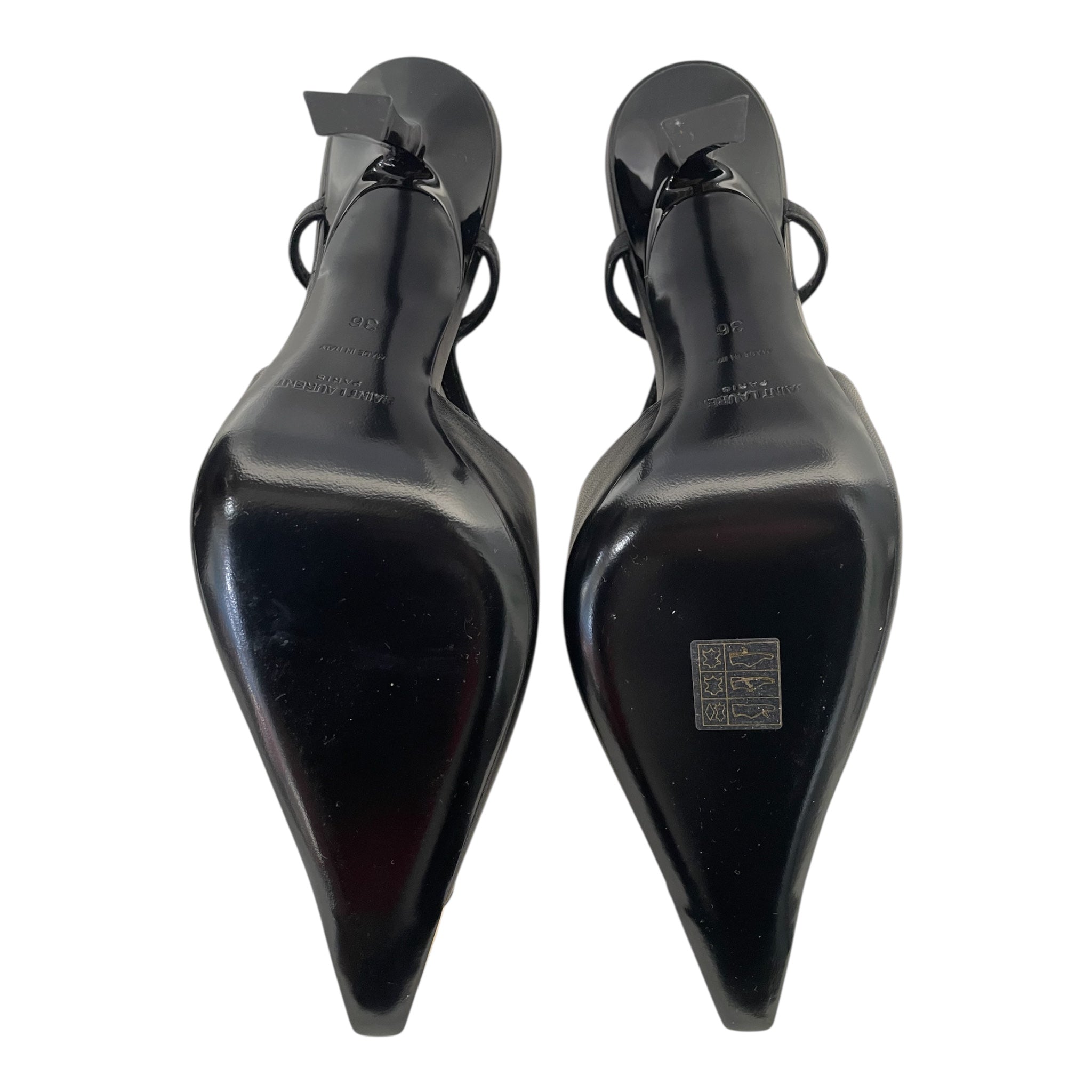 SAINT LAURENT/Low-Sneakers/Leather/BLK/ view 4