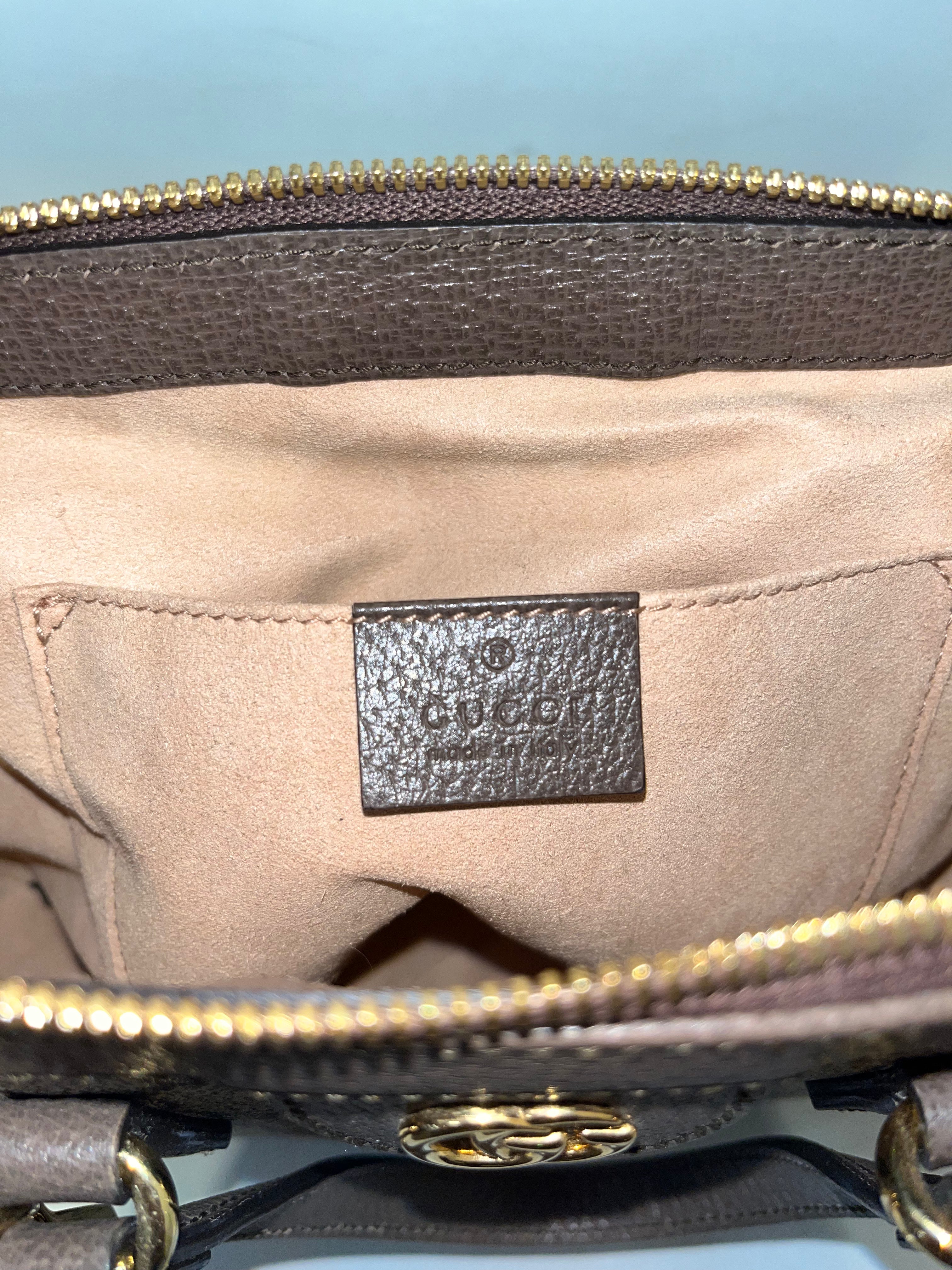 GUCCI/Hand Bag/All Over Print/Leather/KHK/GG Supreme Ophidia small view 7