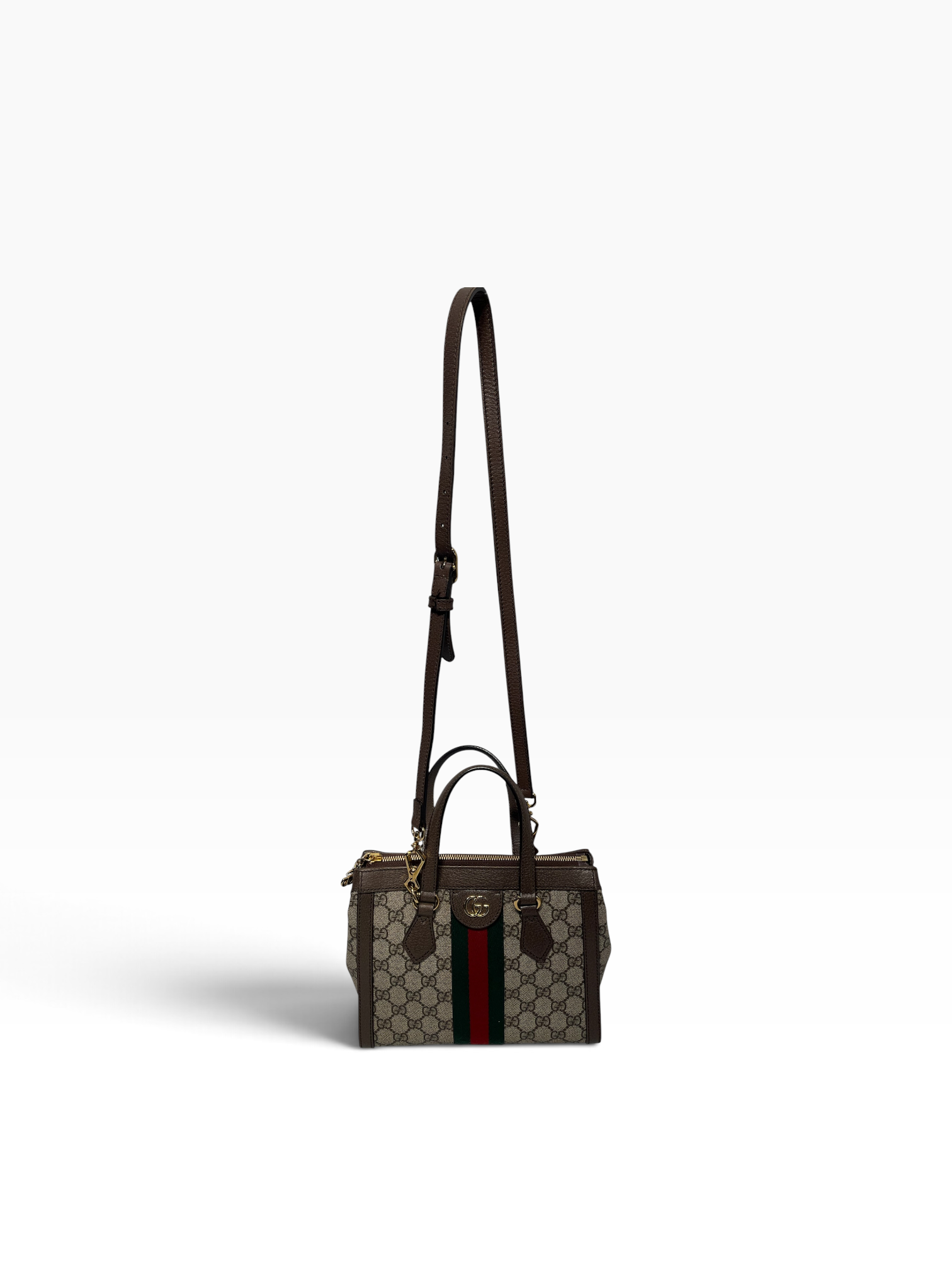 GUCCI/Hand Bag/All Over Print/Leather/KHK/GG Supreme Ophidia small view 1