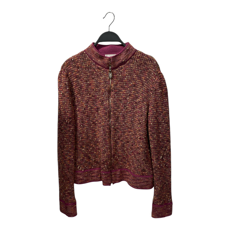 ST. JOHN SPORT /Heavy Cardigan/L/MLT/Zip Up Knit Cardigan
