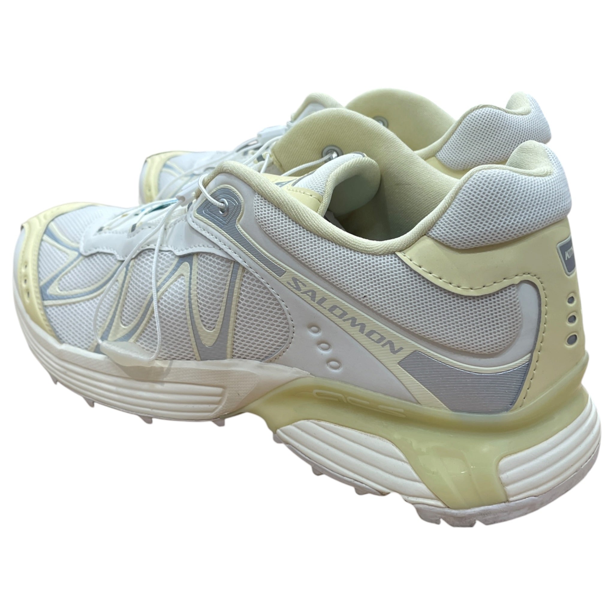 salomon/KITH/Low-Sneakers/US 12/Cotton/WHT/whisper snkr with yellow detai view 2