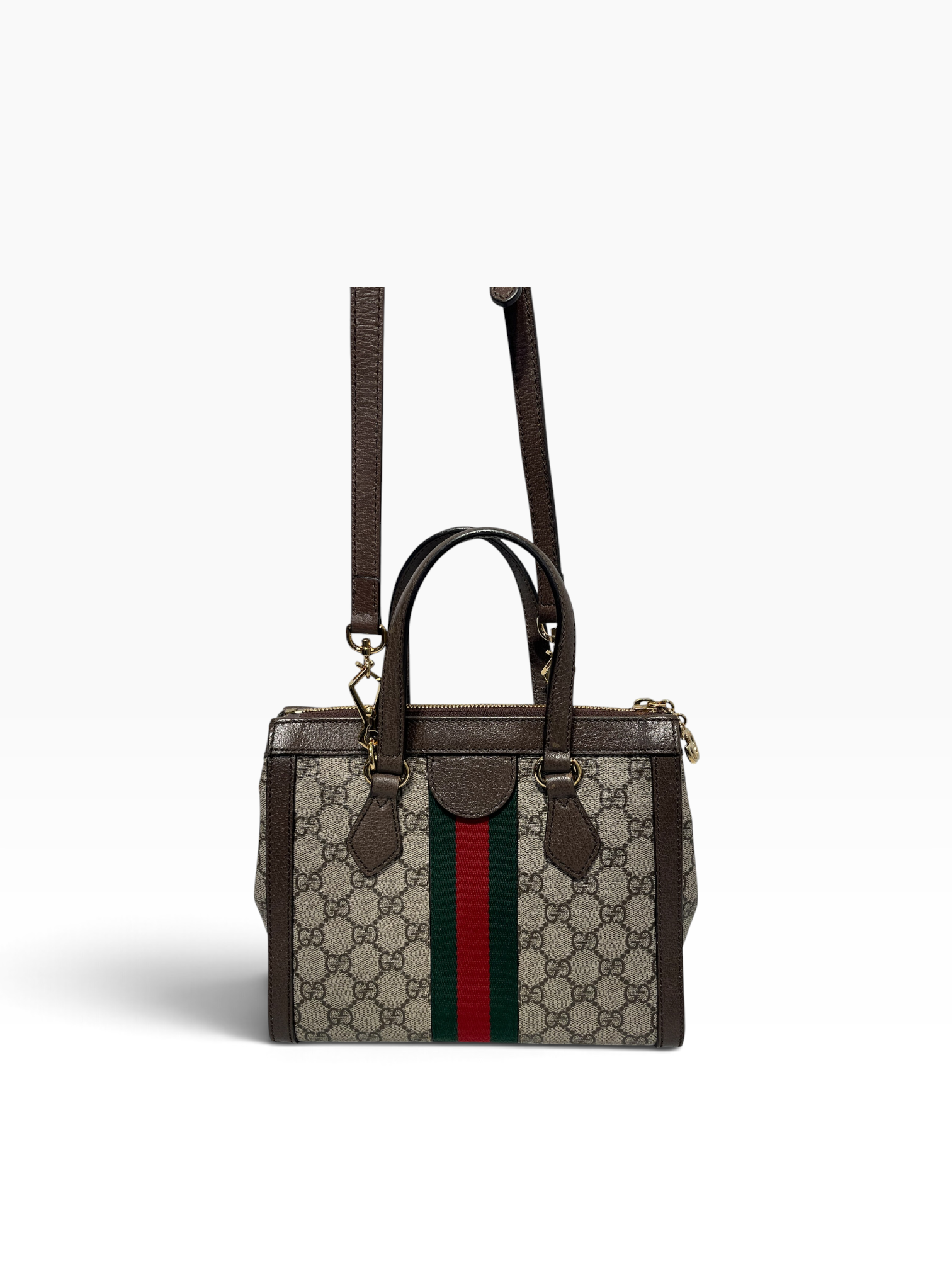 GUCCI/Hand Bag/All Over Print/Leather/KHK/GG Supreme Ophidia small view 4