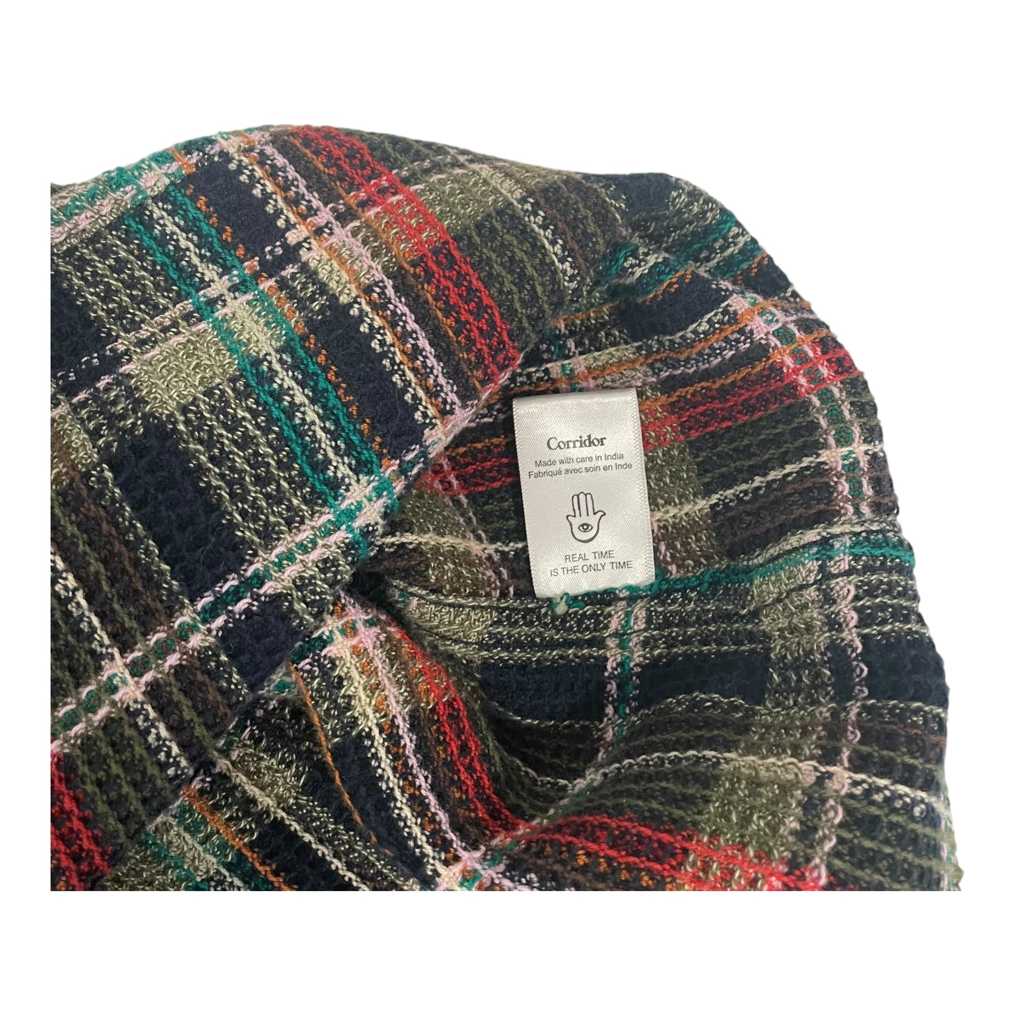 Corridor/Flannel Shirt/S/Cotton/MLT/Plaid/Orange-Red-Green Stripe view 4
