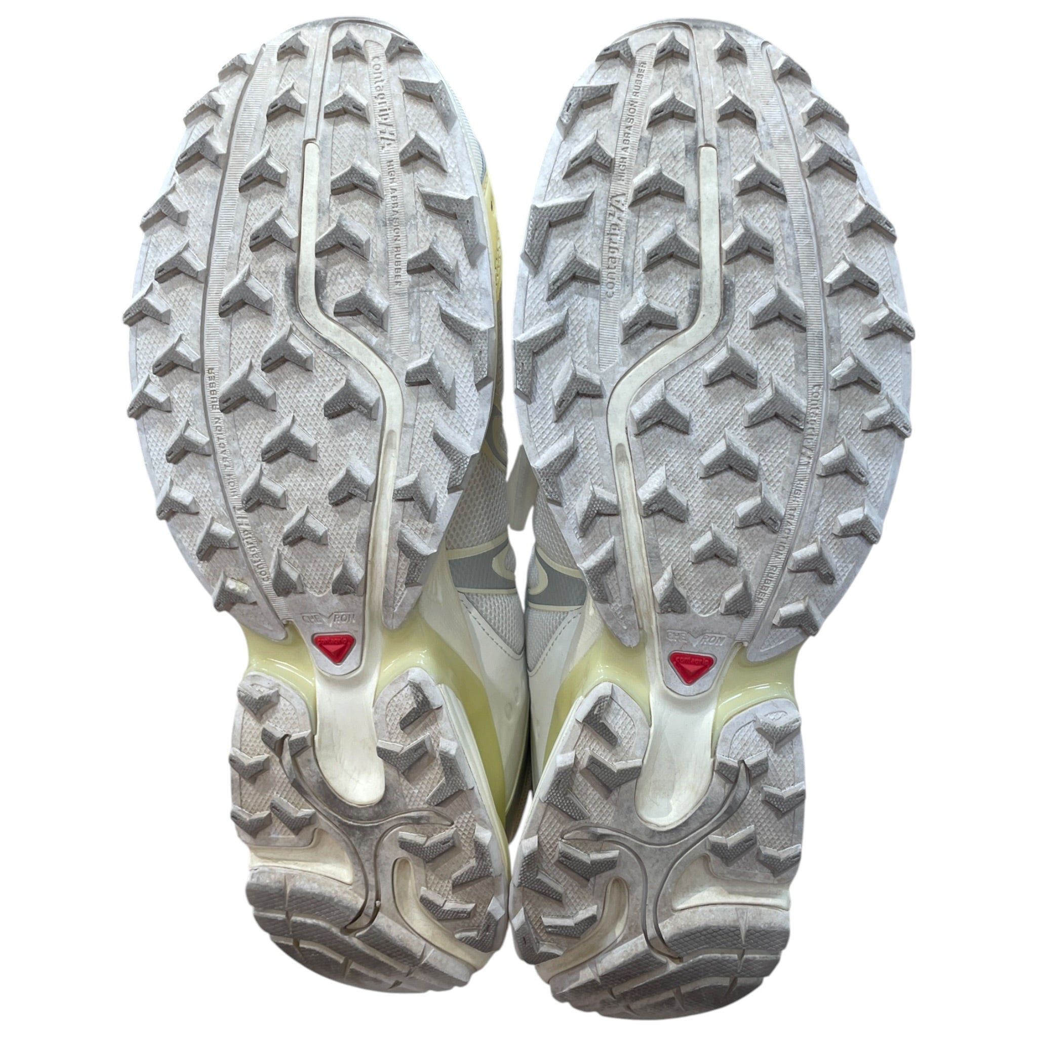 salomon/KITH/Low-Sneakers/US 12/Cotton/WHT/whisper snkr with yellow detai view 5