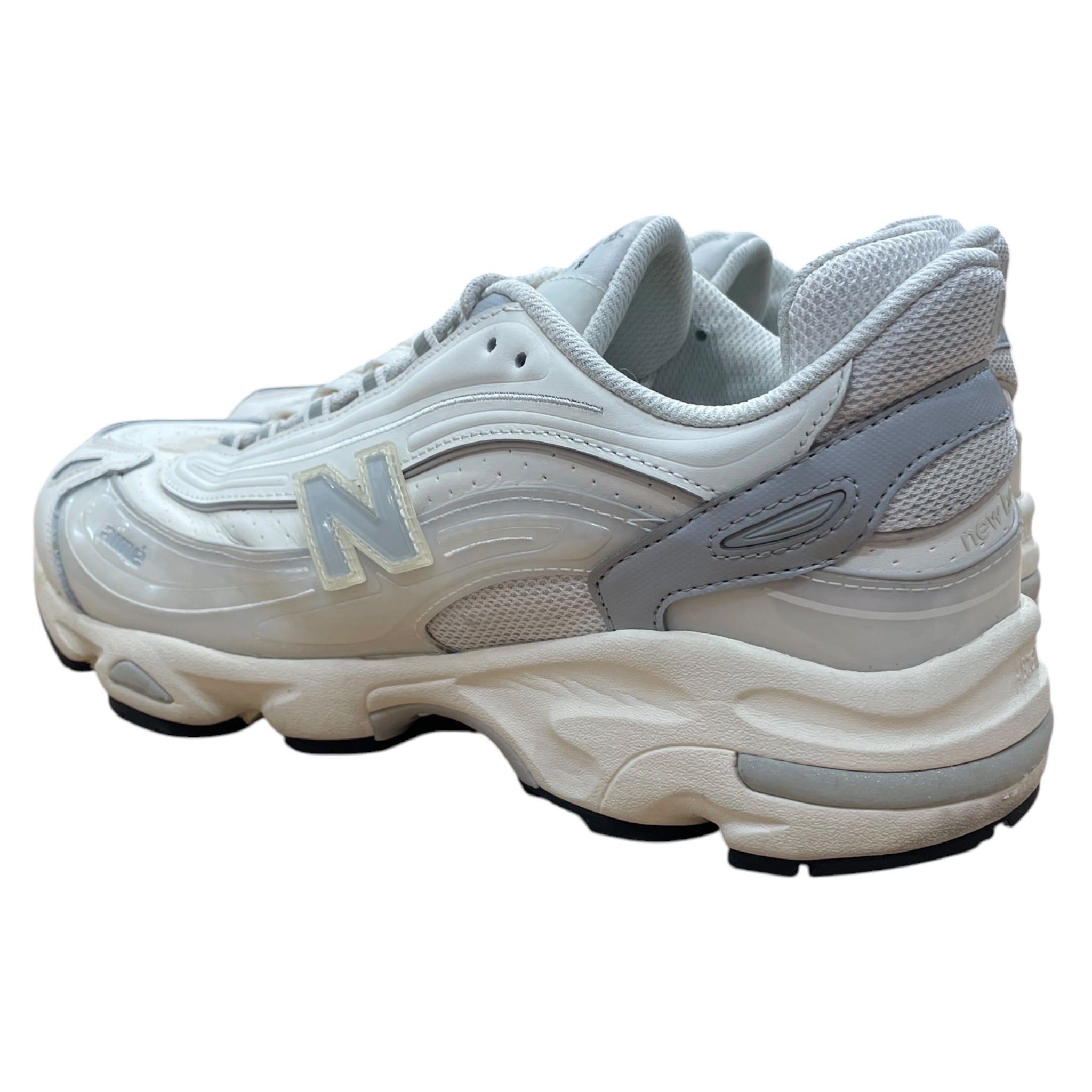 NEW BALANCE/AIME LEON DORE/Low-Sneakers/US 12/Cotton/CRM/NB 1000 sneakers view 2