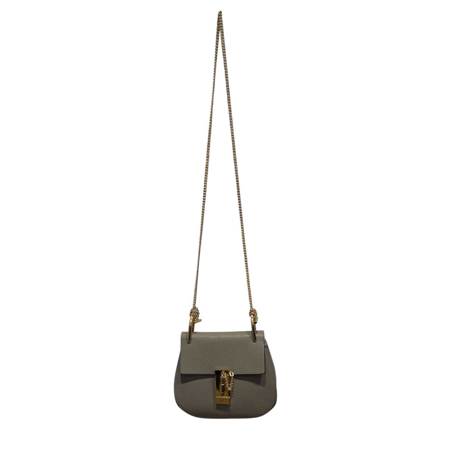 Chloe/Cross Body Bag/Leather/GRY/Grey Drew Shoulder Bag view 1