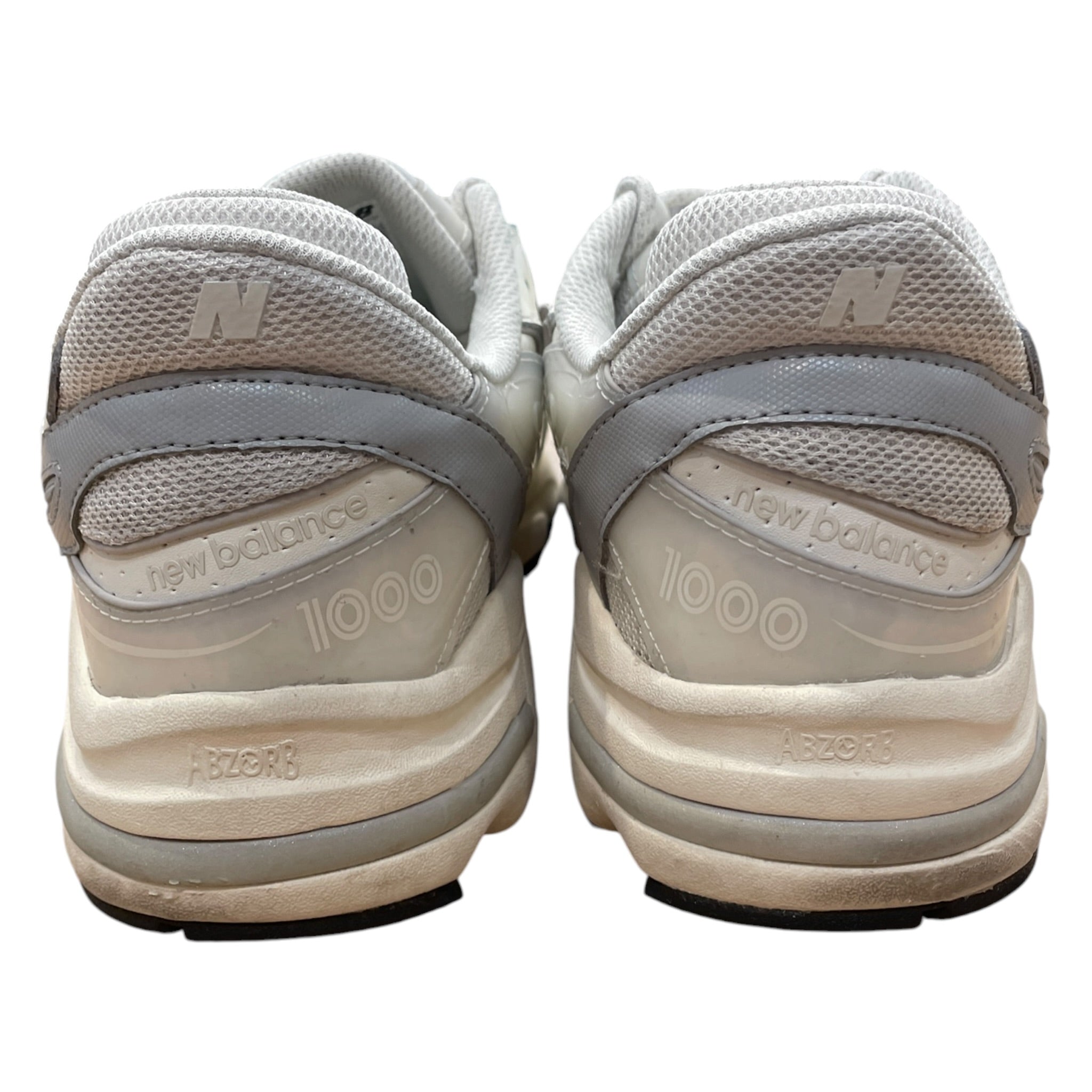 NEW BALANCE/AIME LEON DORE/Low-Sneakers/US 12/Cotton/CRM/NB 1000 sneakers view 3