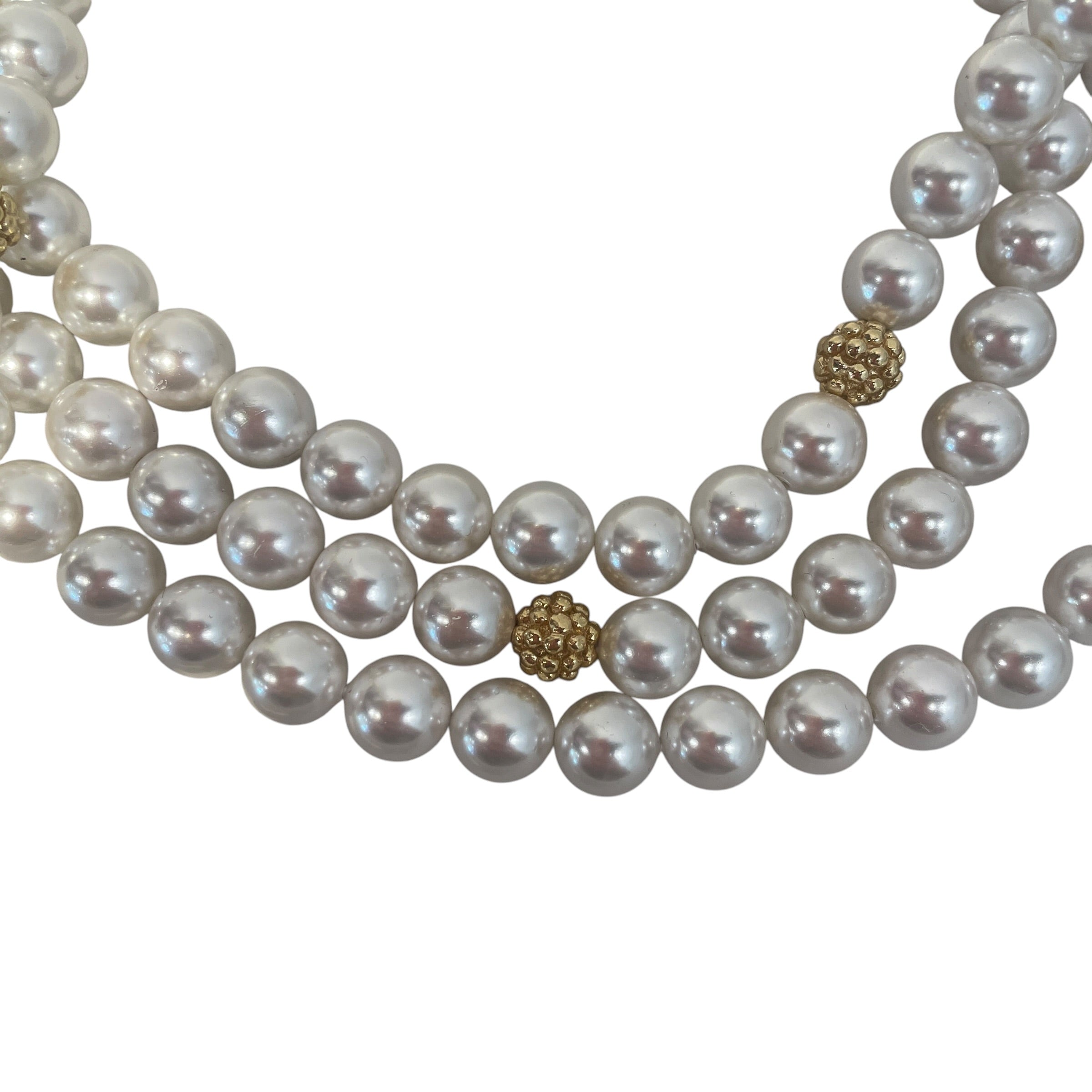 Capucine De Wulf/Necklace/Pearl/WHT/L's/Triple Strand Necklace view 1