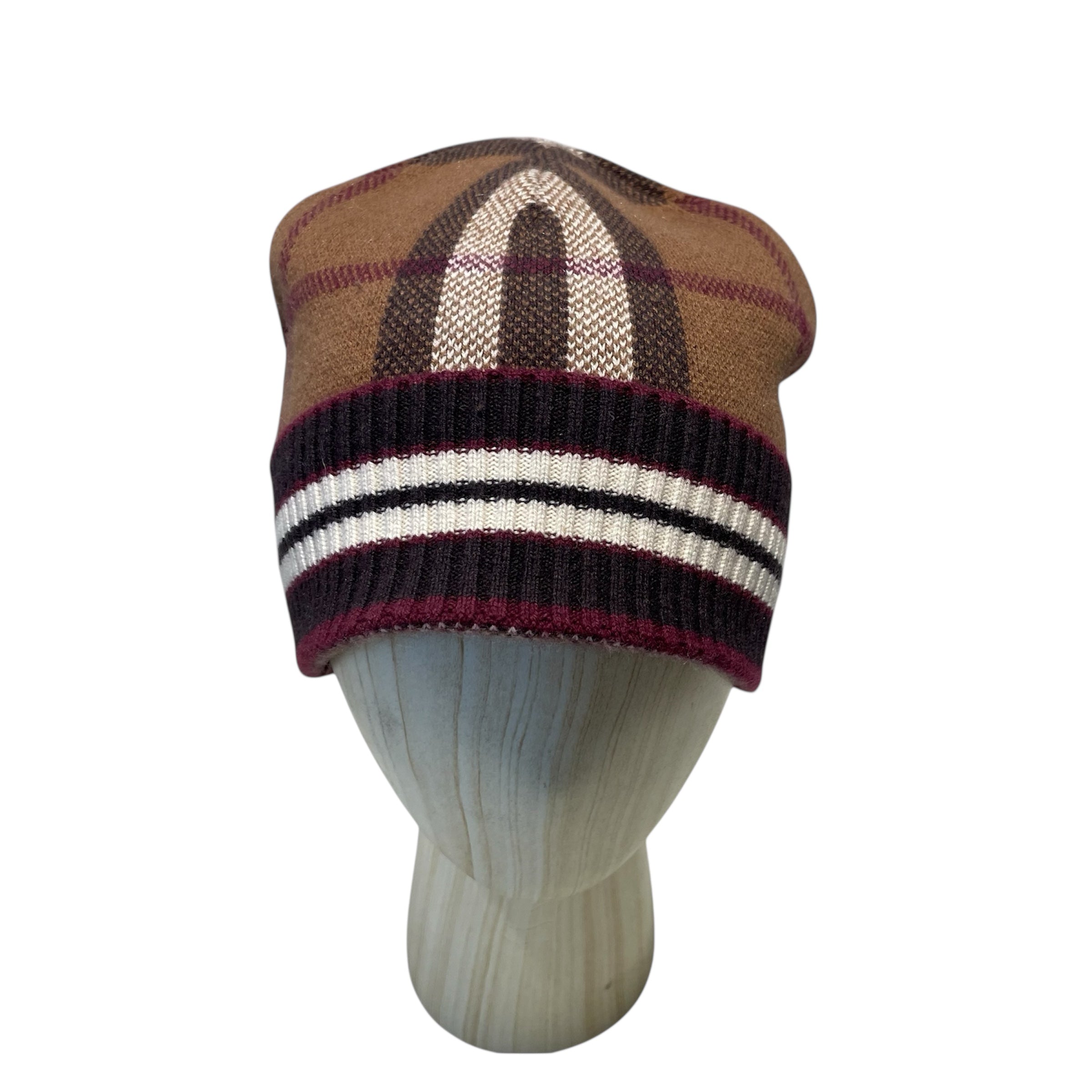 BURBERRY LONDON/Beanie/Hombre Check/Cotton/BRW/Burberry Beanie view 1