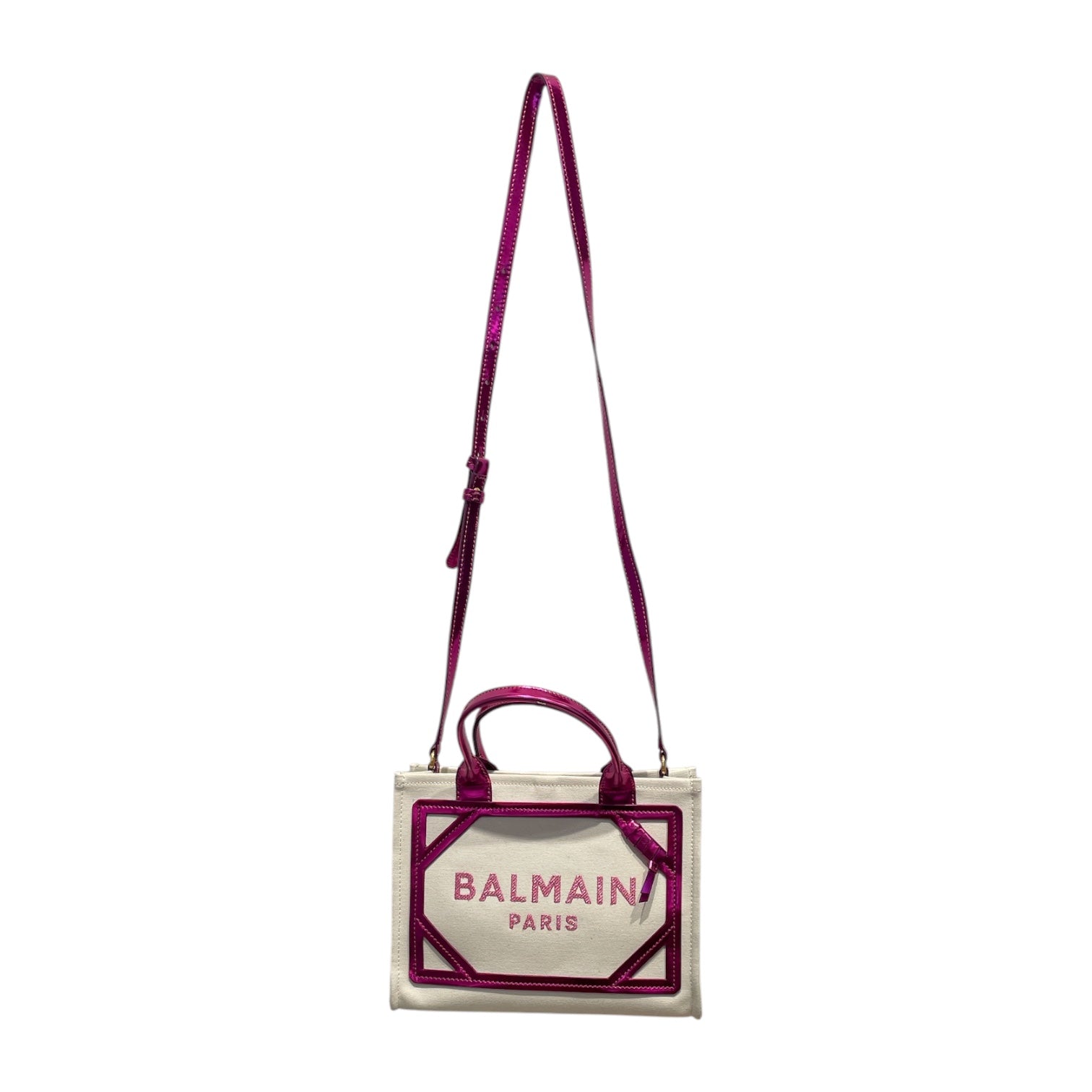BALMAIN/Hand Bag/Cotton/WHT/ARMY SMALL SHOPPER TOTE view 1