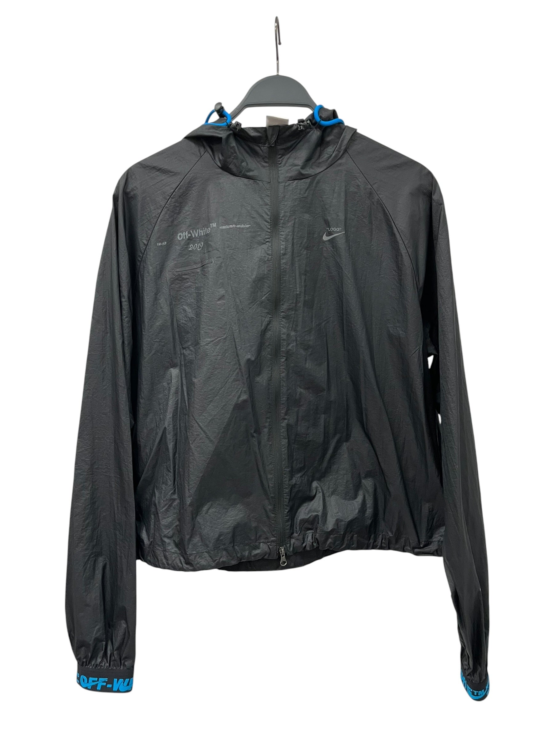 OFF-WHITE/NIKE/Windbreaker/L/Polyester/BLK/2019 NRG WINDBREAKER view 1