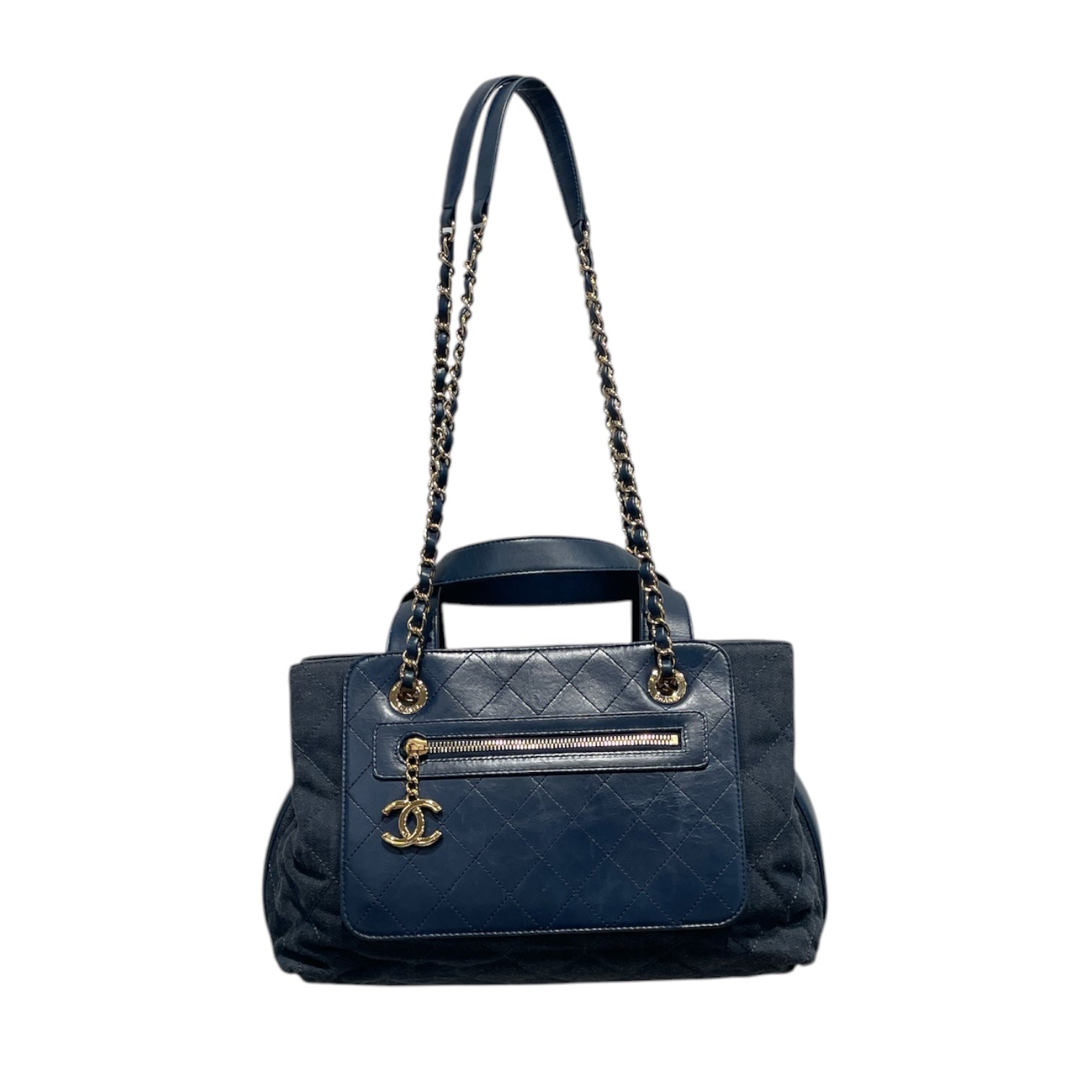 CHANEL/Hand Bag/Denim/BLU/BLUE IN DENIM SHOULDER BAG view 1