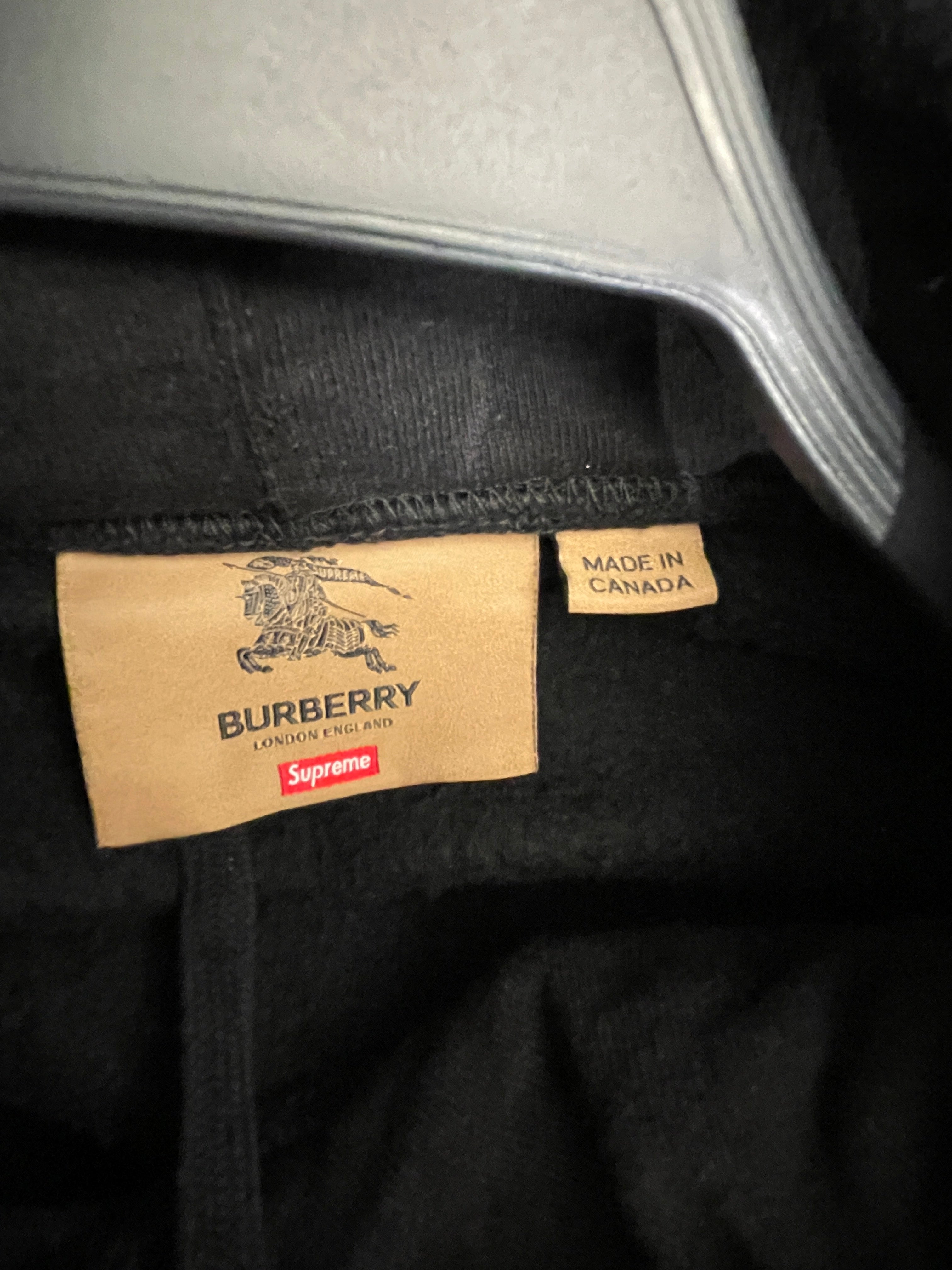 Supreme/Hoodie/S/Cotton/BLK/bURBERRY BLK BOX LOGO view 3