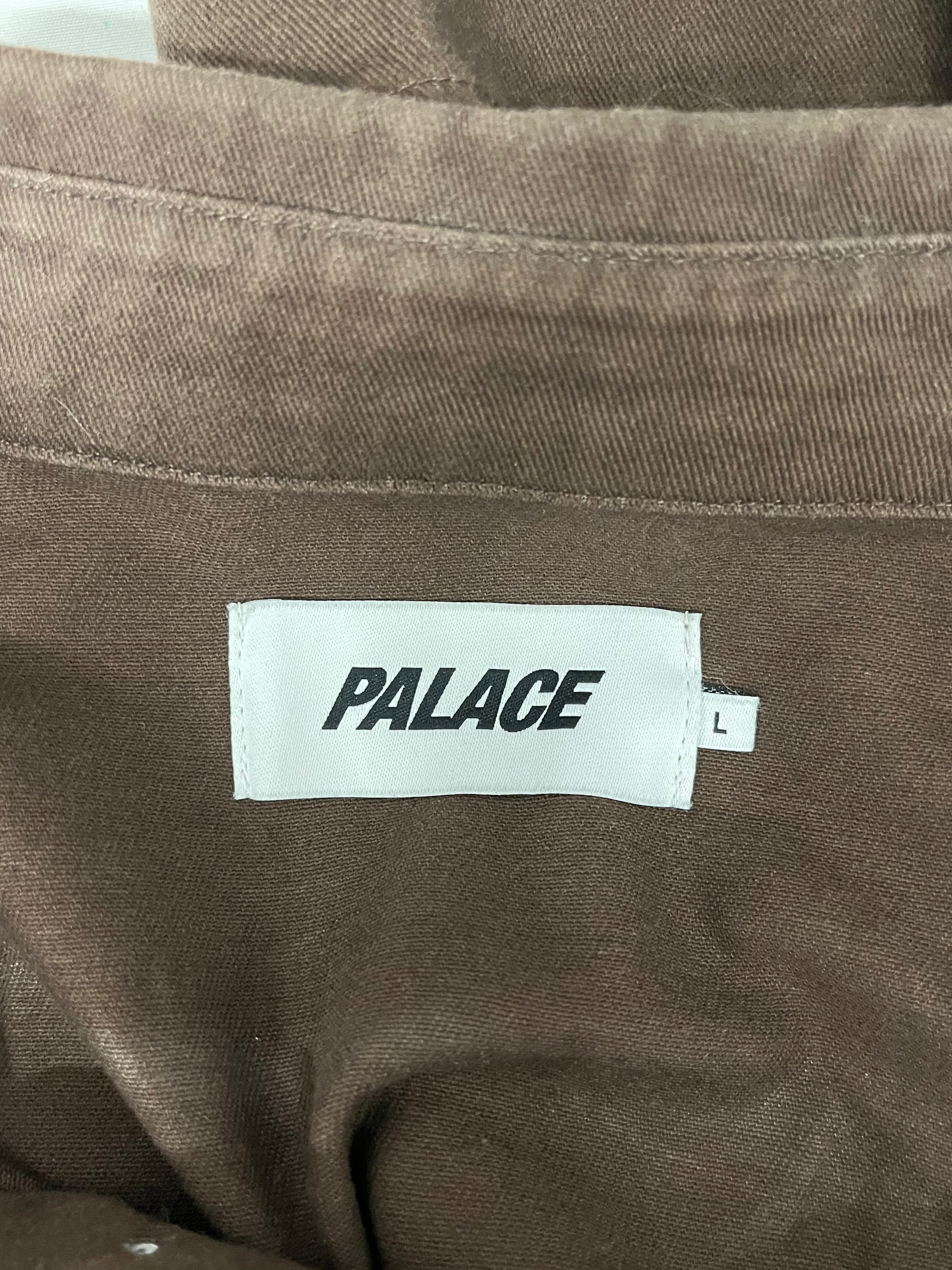 PALACE/LS Shirt/L/Cotton/BRW/old english icon view 3