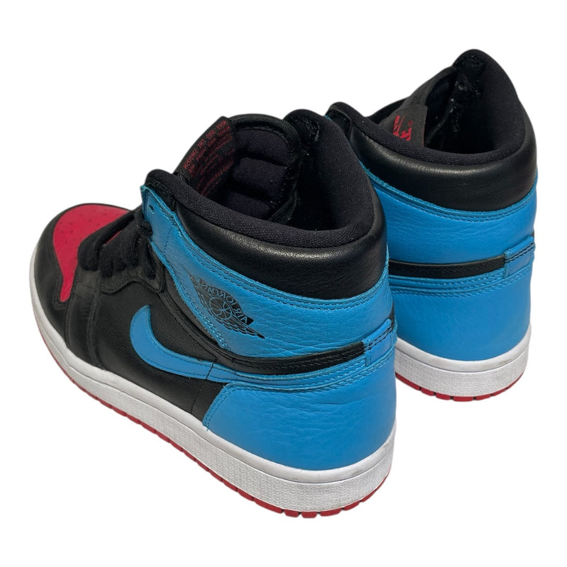 air-J/Hi-Sneakers/US 6/Suede/MLT/red and blue