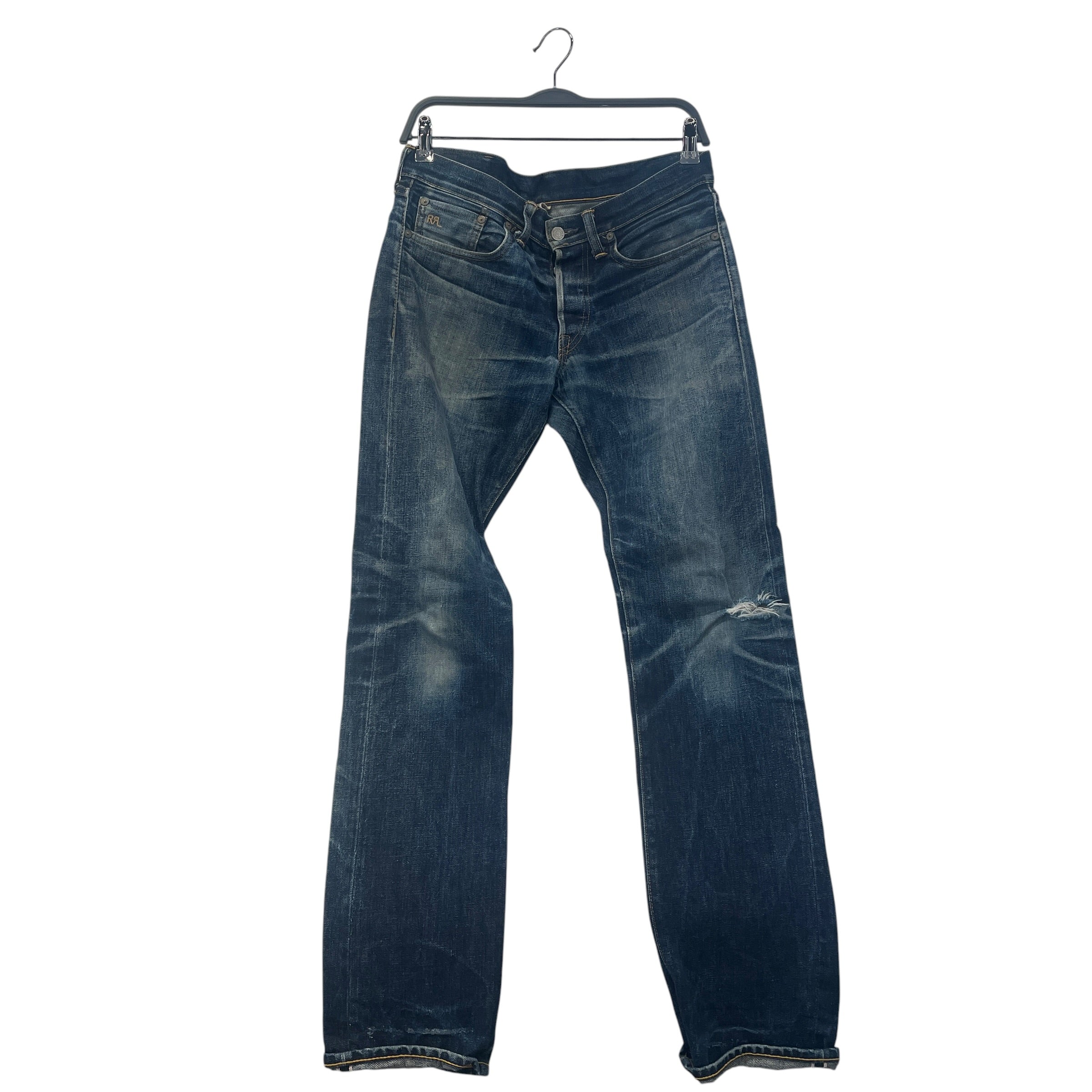 RRL/Pants/29/Denim/NVY/RN #41381 acid wash view 1