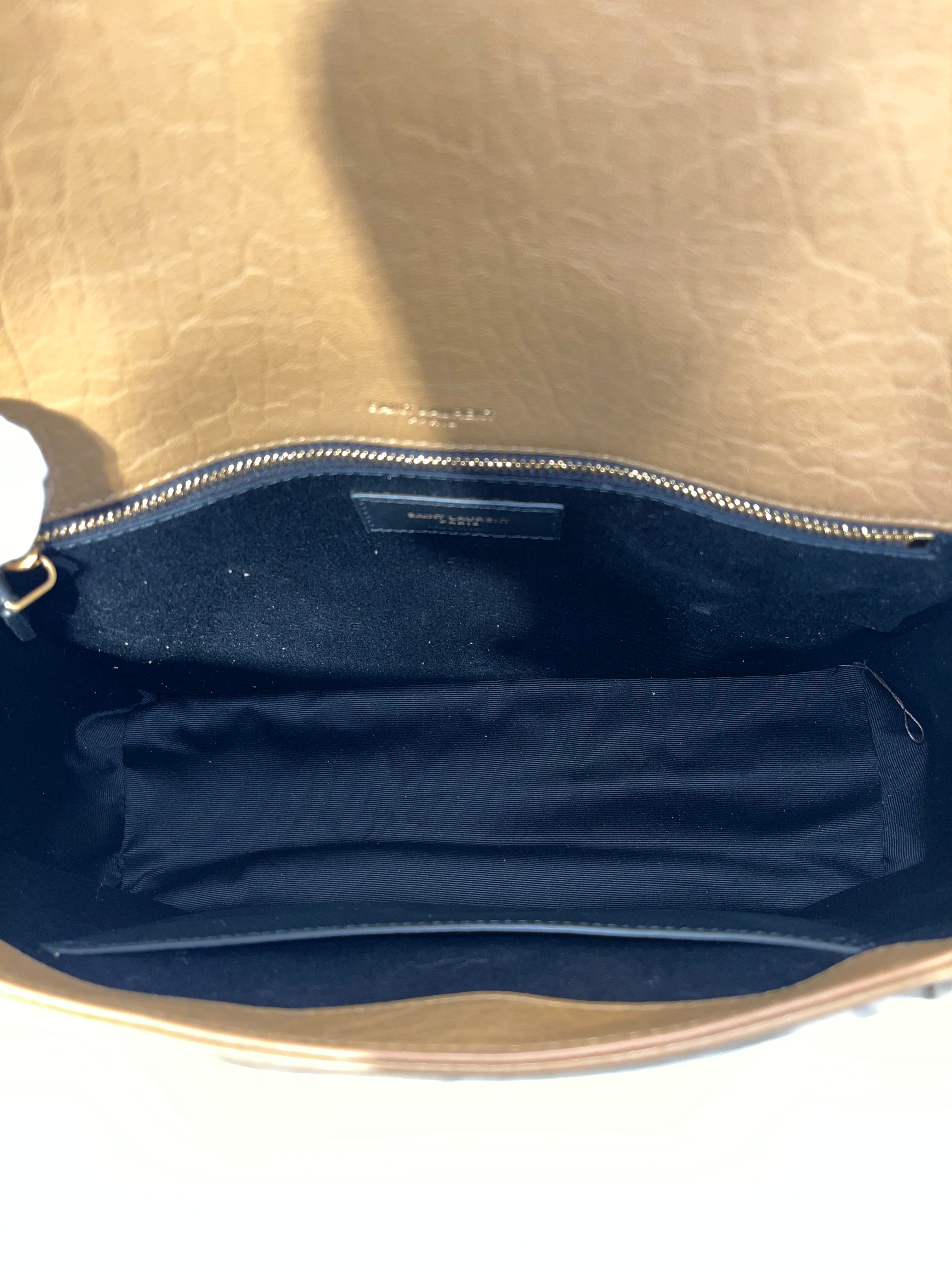 SAINT LAURENT/Hand Bag/Leather/CML/Calf leather Gold hardwear view 6