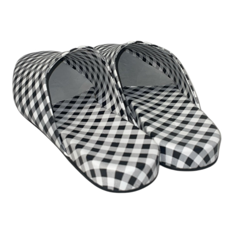 BALENCIAGA/Flat Shoes/EU 38/Plaid/Acrylic/MLT/Square-Toe/COSY MULE