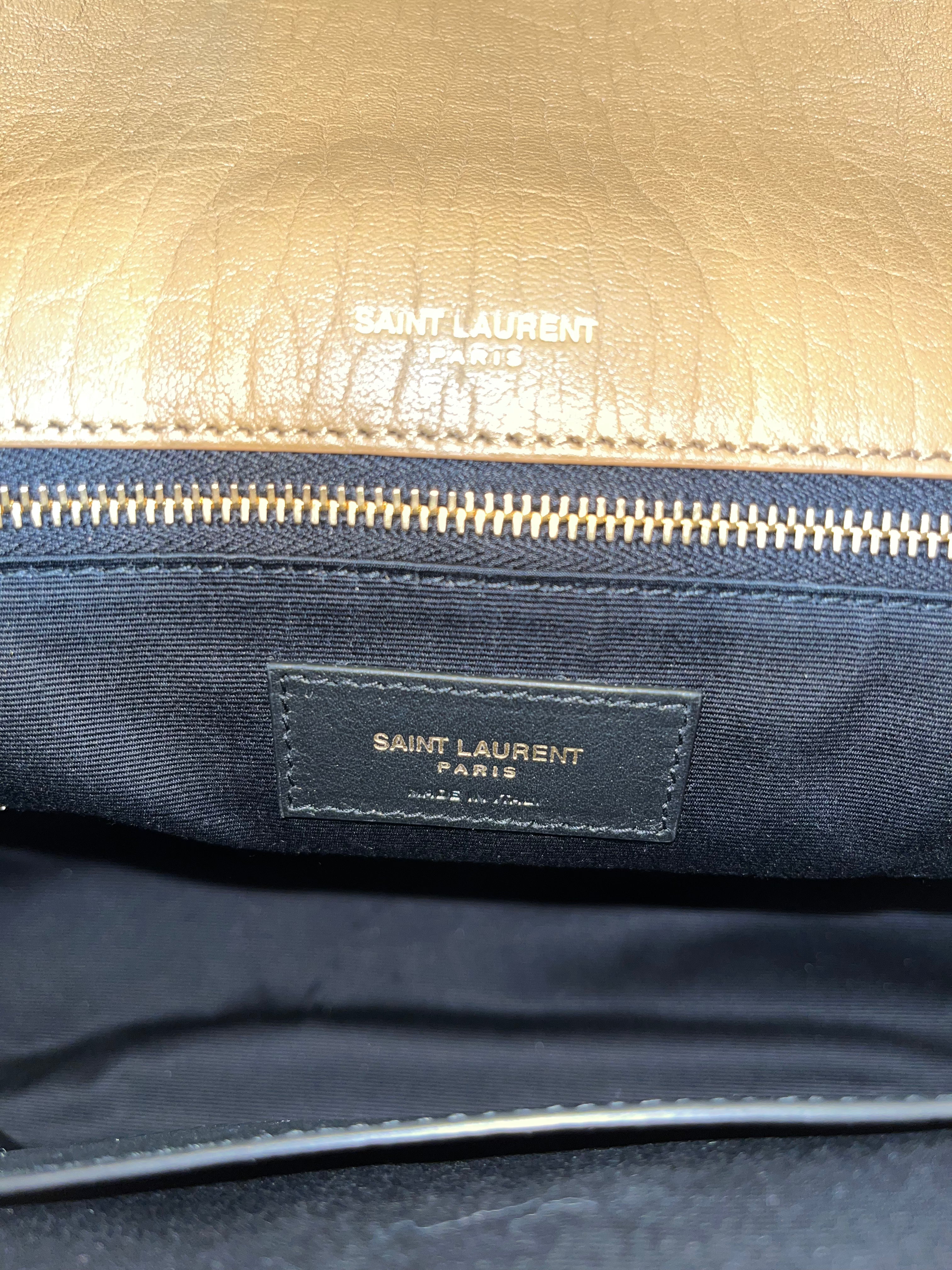 SAINT LAURENT/Hand Bag/Leather/CML/Calf leather Gold hardwear view 7