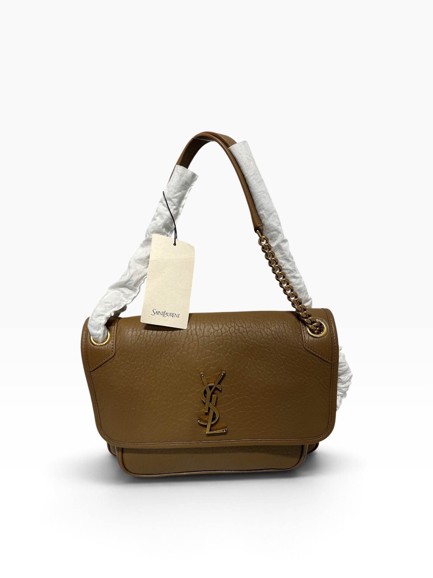 SAINT LAURENT/Hand Bag/Leather/CML/Calf leather Gold hardwear view 1