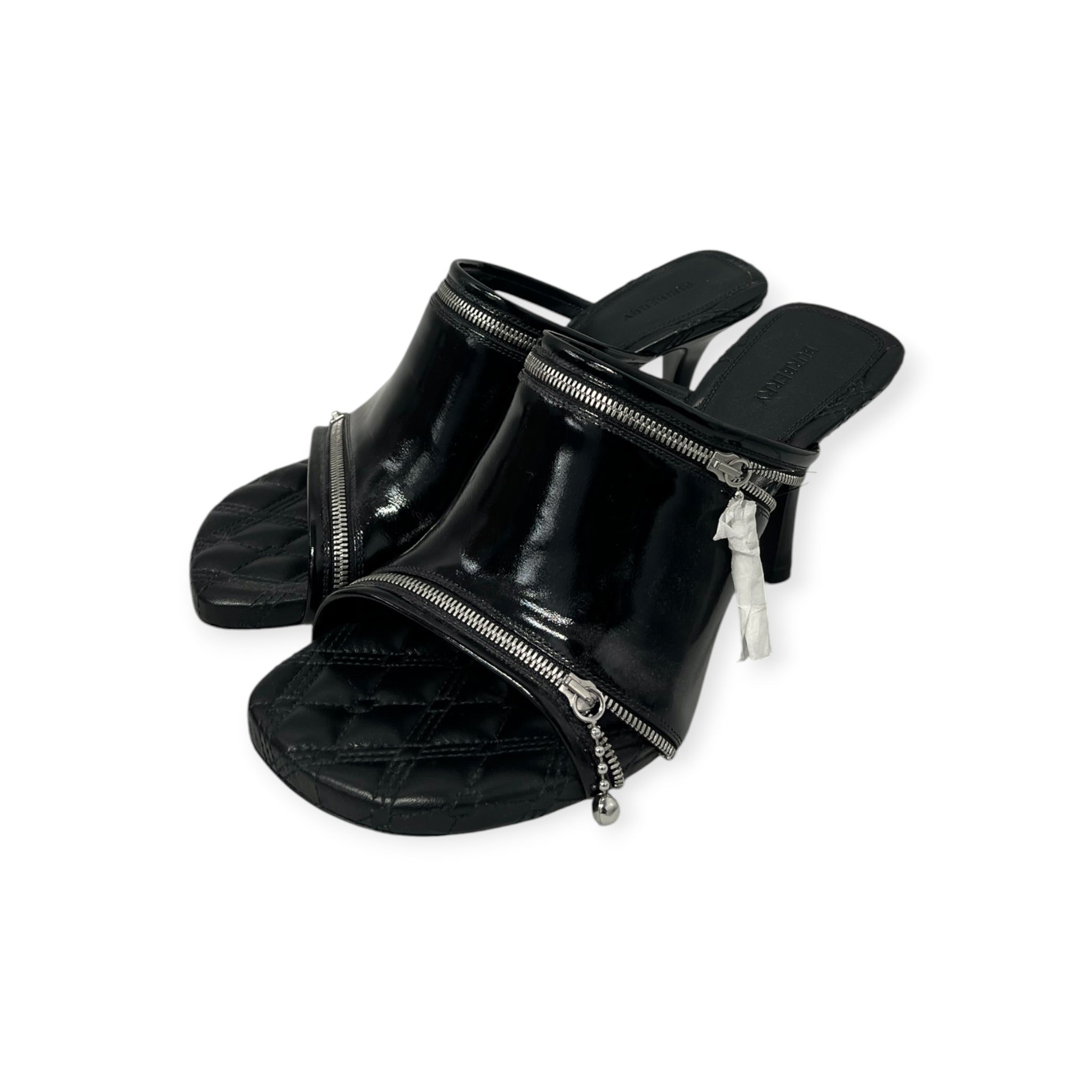 BURBERRY LONDON/Heels/EU 39/Leather/BLK/ view 3