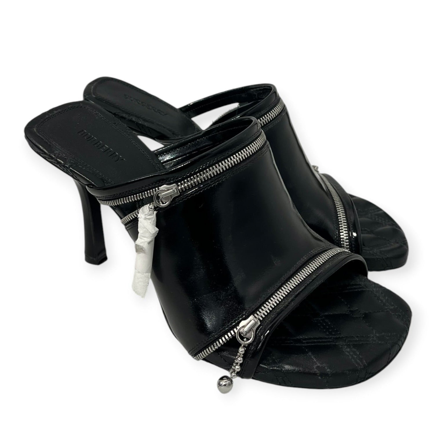 BURBERRY LONDON/Heels/EU 39/Leather/BLK/ view 1