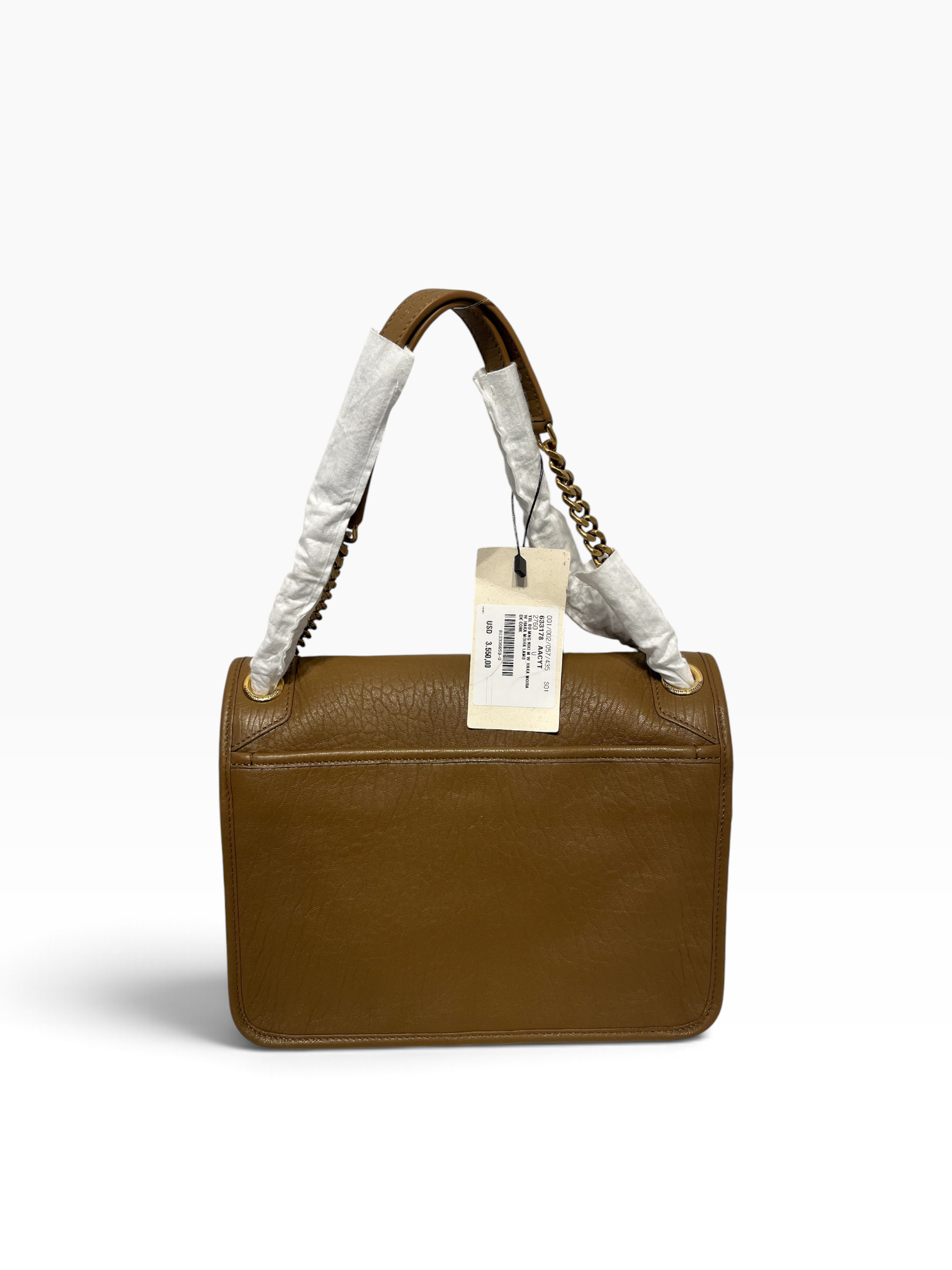 SAINT LAURENT/Hand Bag/Leather/CML/Calf leather Gold hardwear view 3