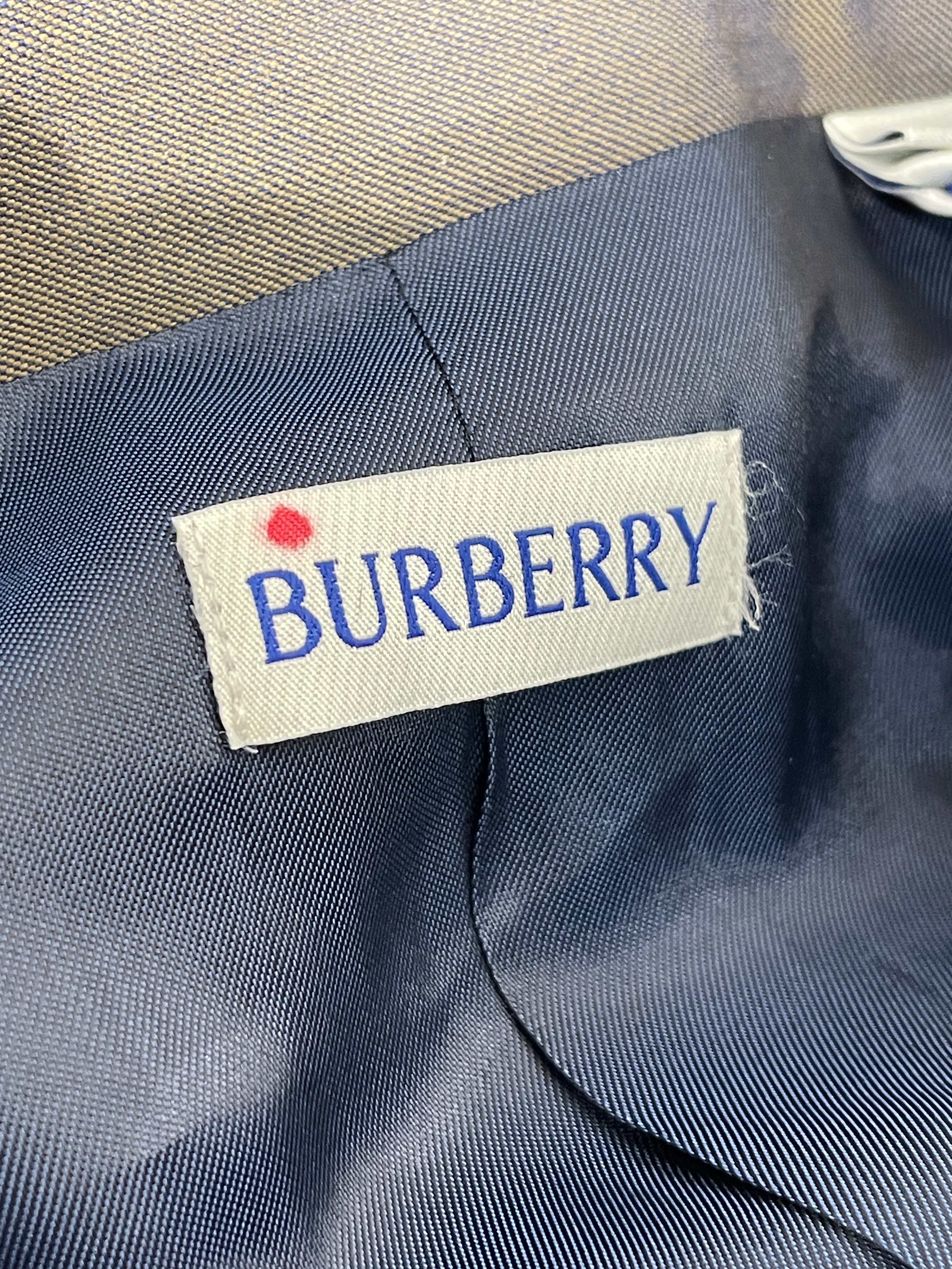 BURBERRY LONDON/Suits/54/Cotton/GRY/double brested pocket view 3