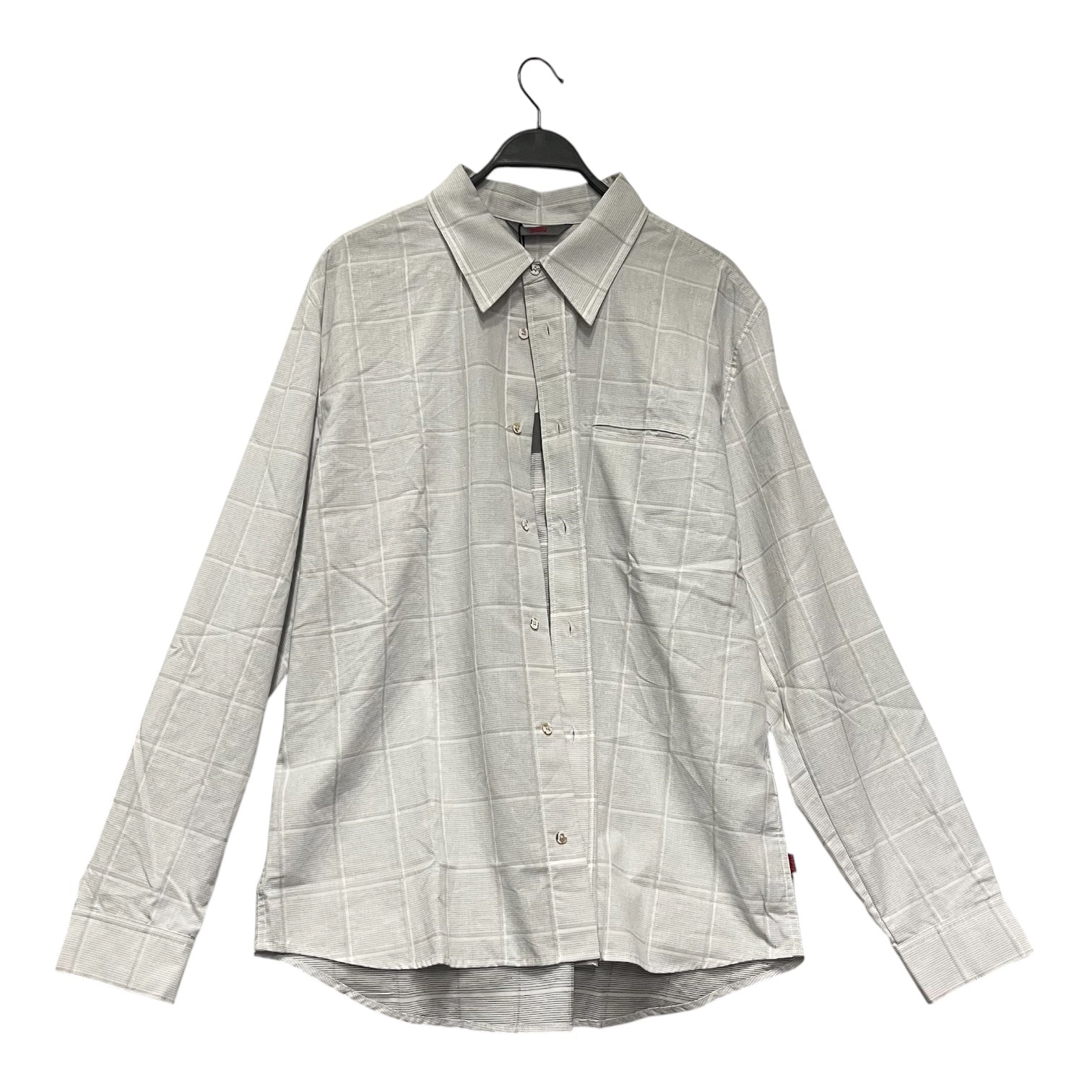 Kiko Kostadinov/Levi's/LS Shirt/L/Cotton/GRY/Plaid/ view 1