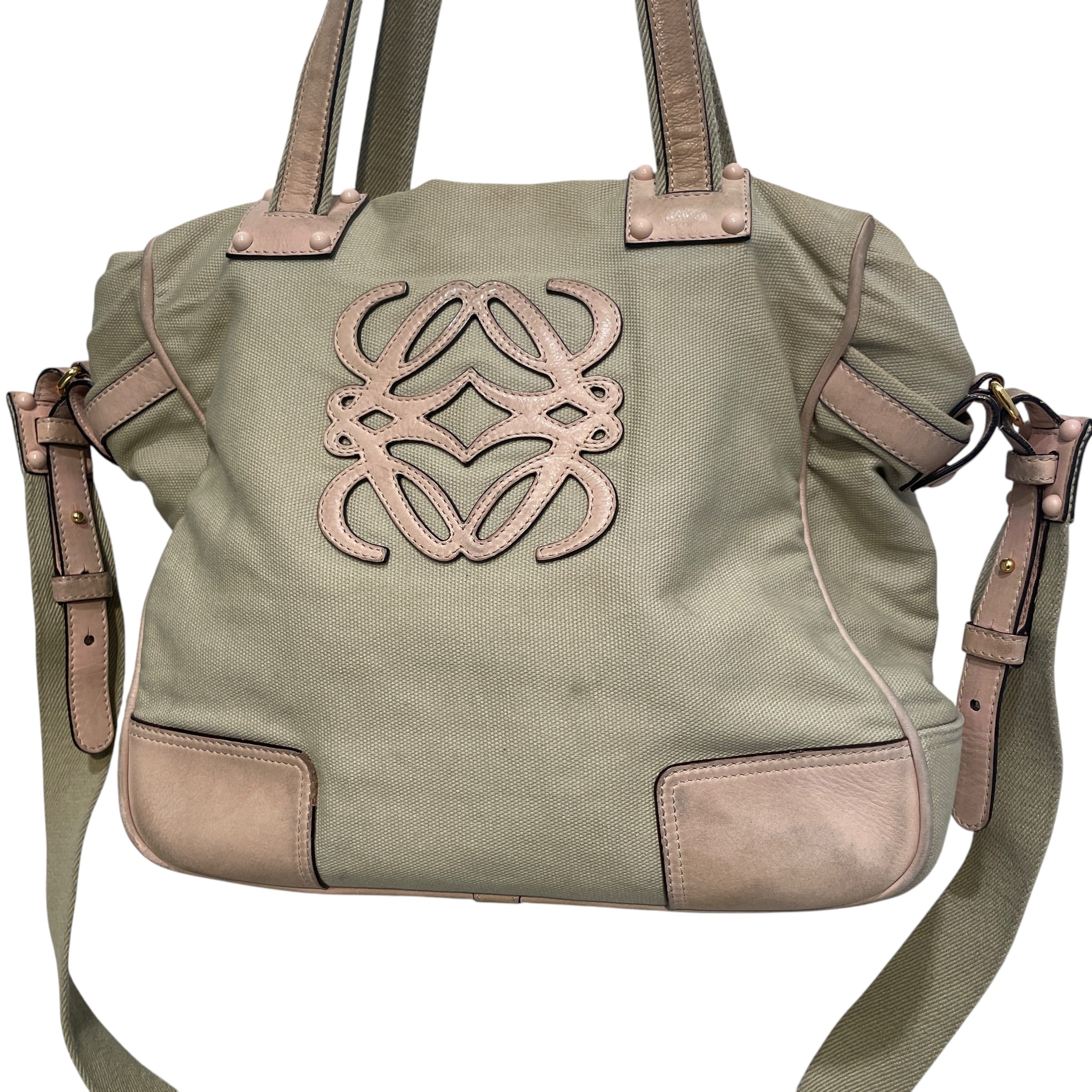 LOEWE/Bag/Monogram/Leather/CRM/Canvas Anagram BAg view 3