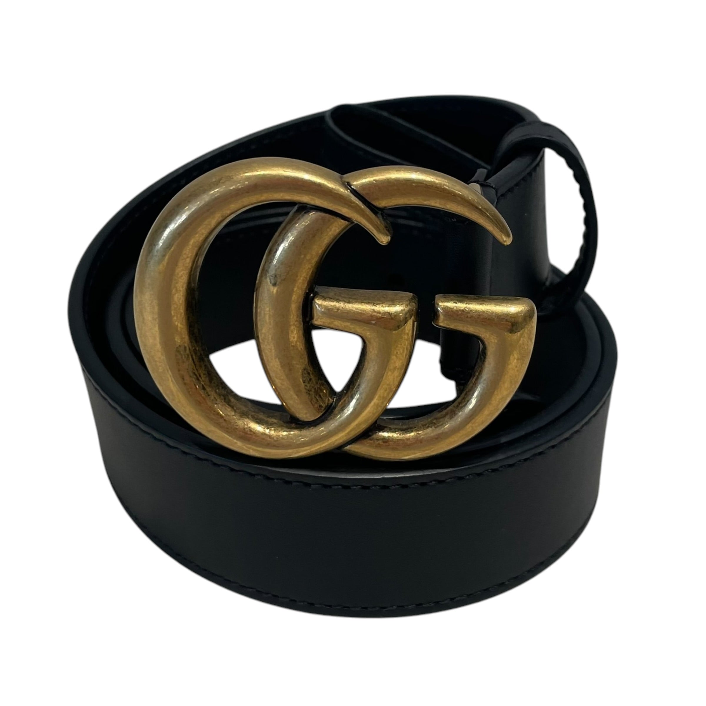 GUCCI/Belt/Leather/BLK/smooth marmot view 1