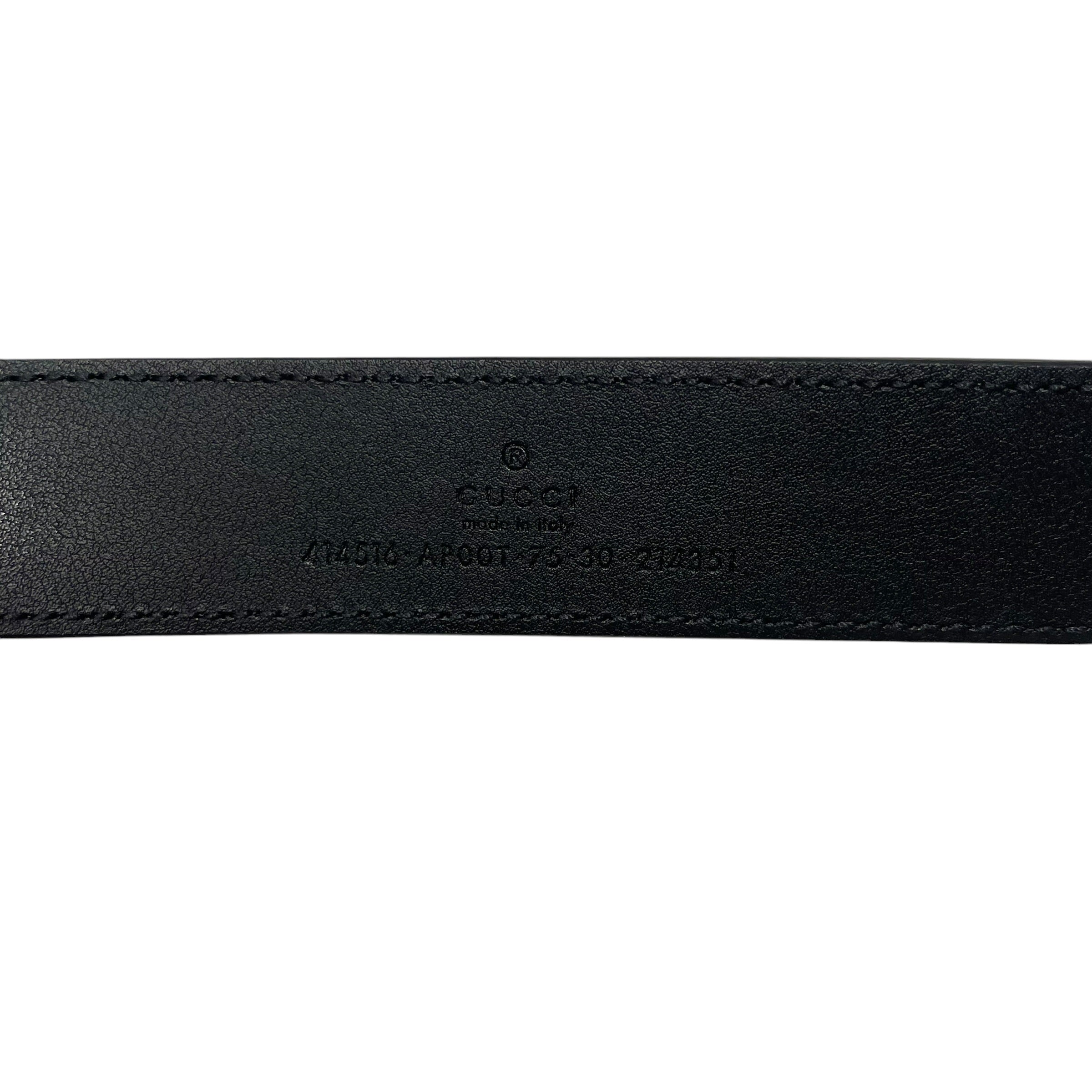 GUCCI/Belt/Leather/BLK/smooth marmot view 3