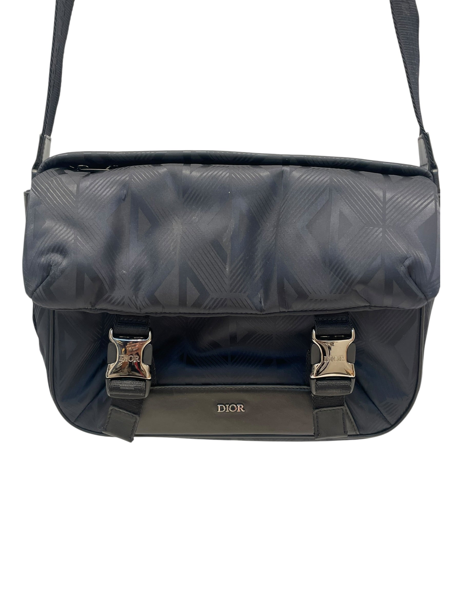 Christian Dior/Bag/Graphic/Nylon/BLK/SLV BUCKLES,DIOR ON BACK view 2