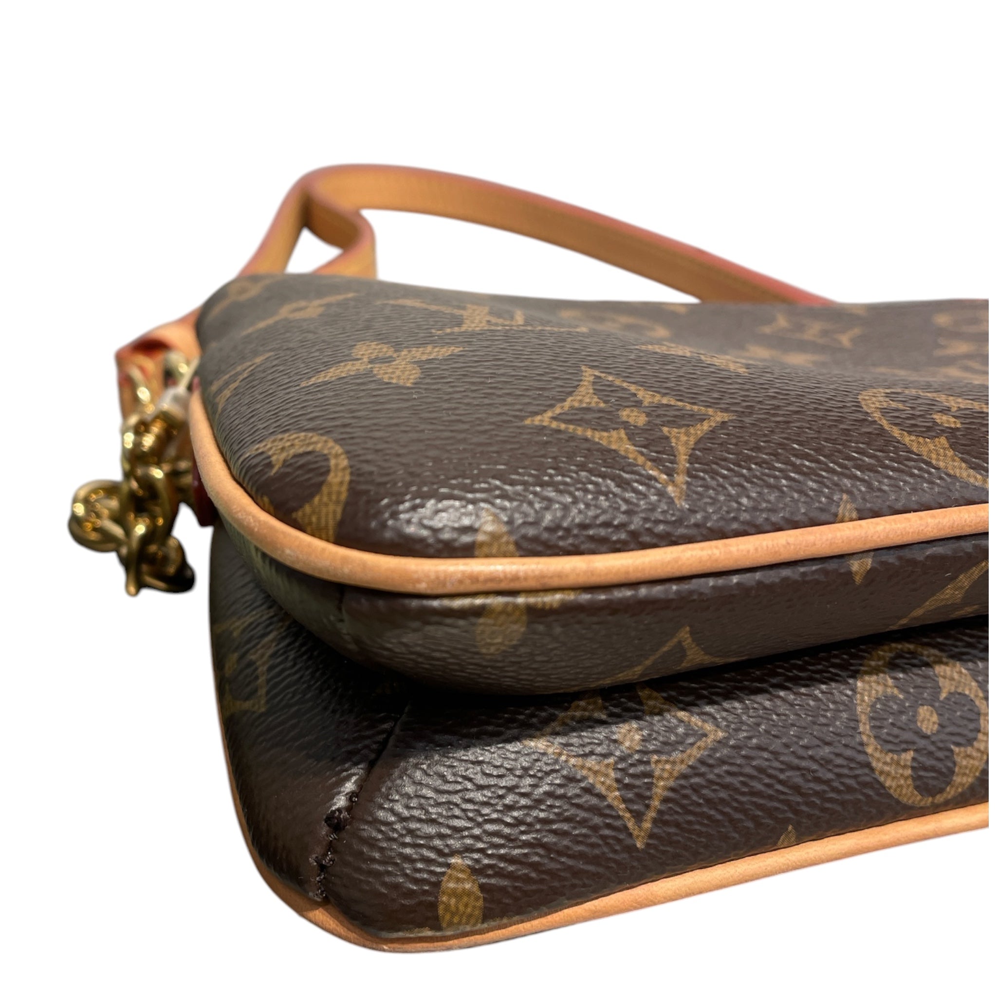 LOUIS VUITTON/Cross Body Bag/Monogram/Leather/BRW/LIV POCHETTE view 8