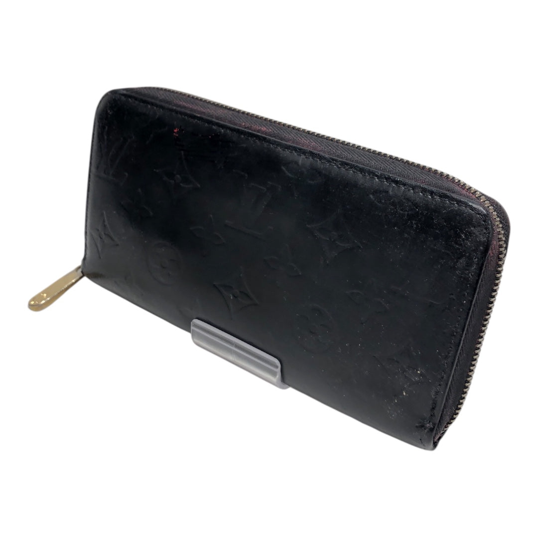 #LOUIS VUITTON/Long Wallet/BLK/Leather view 1