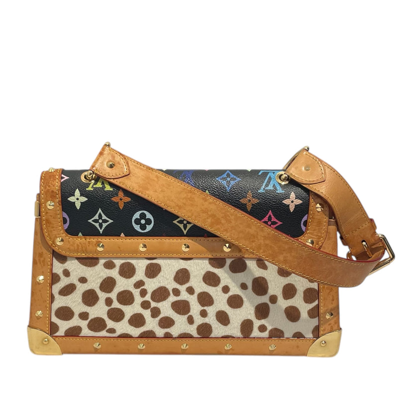 LOUIS VUITTON/Clutch Bag/Monogram/Leather/MLT/DALMATIAN SAC RABAT