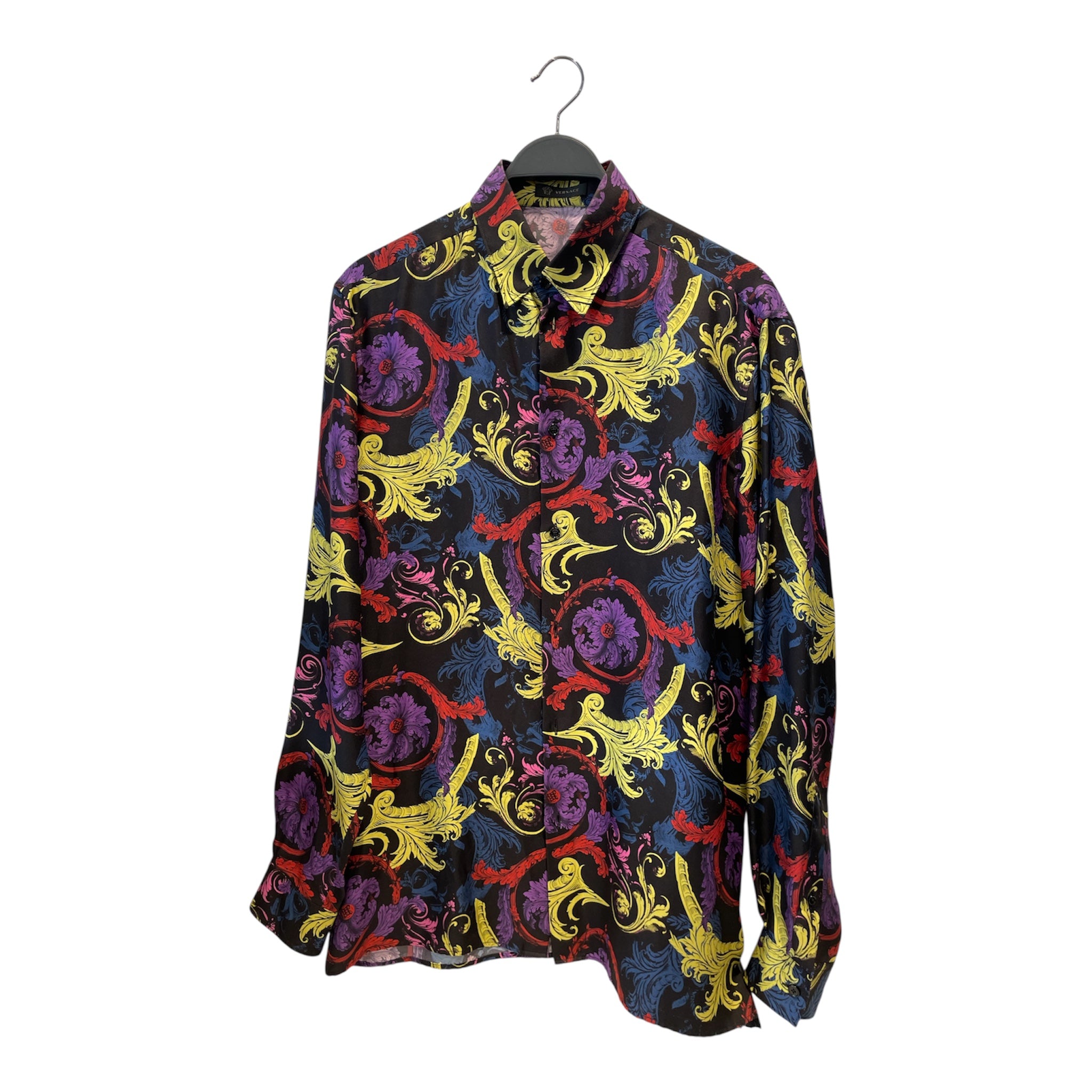 VERSACE/Flannel Shirt/40/Silk/MLT/Camouflage/Versace Fluo Barocco view 1