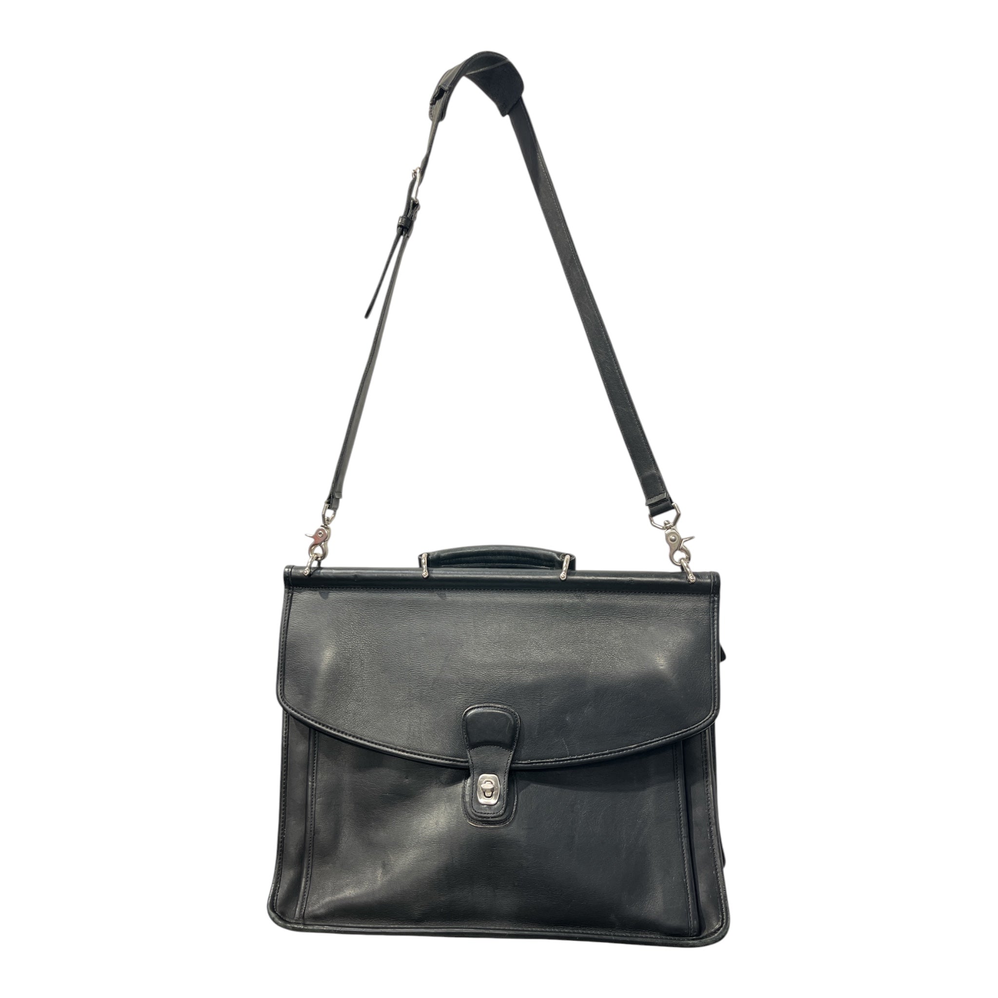 COACH/Briefcase/Leather/BLK/VINTAGE LAPTOP CASE view 1