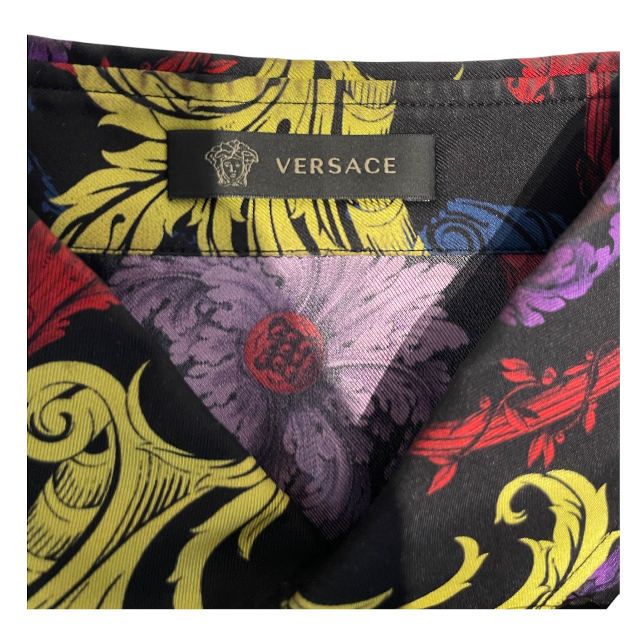 VERSACE/Flannel Shirt/40/Silk/MLT/Camouflage/Versace Fluo Barocco view 3