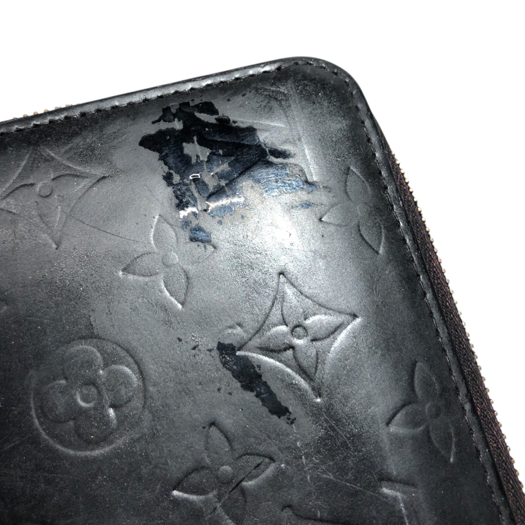 #LOUIS VUITTON/Long Wallet/BLK/Leather view 3