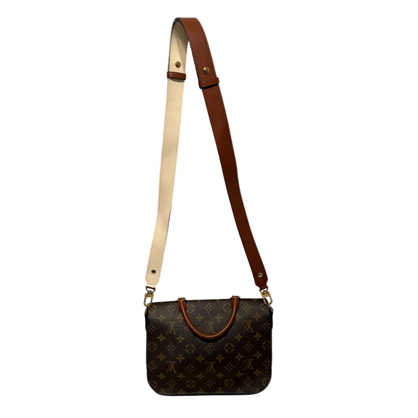 LOUIS VUITTON/Cross Body Bag/Monogram/Leather/BRW/Padlock crossbody view 2