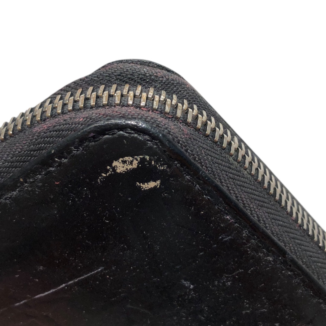 #LOUIS VUITTON/Long Wallet/BLK/Leather view 4
