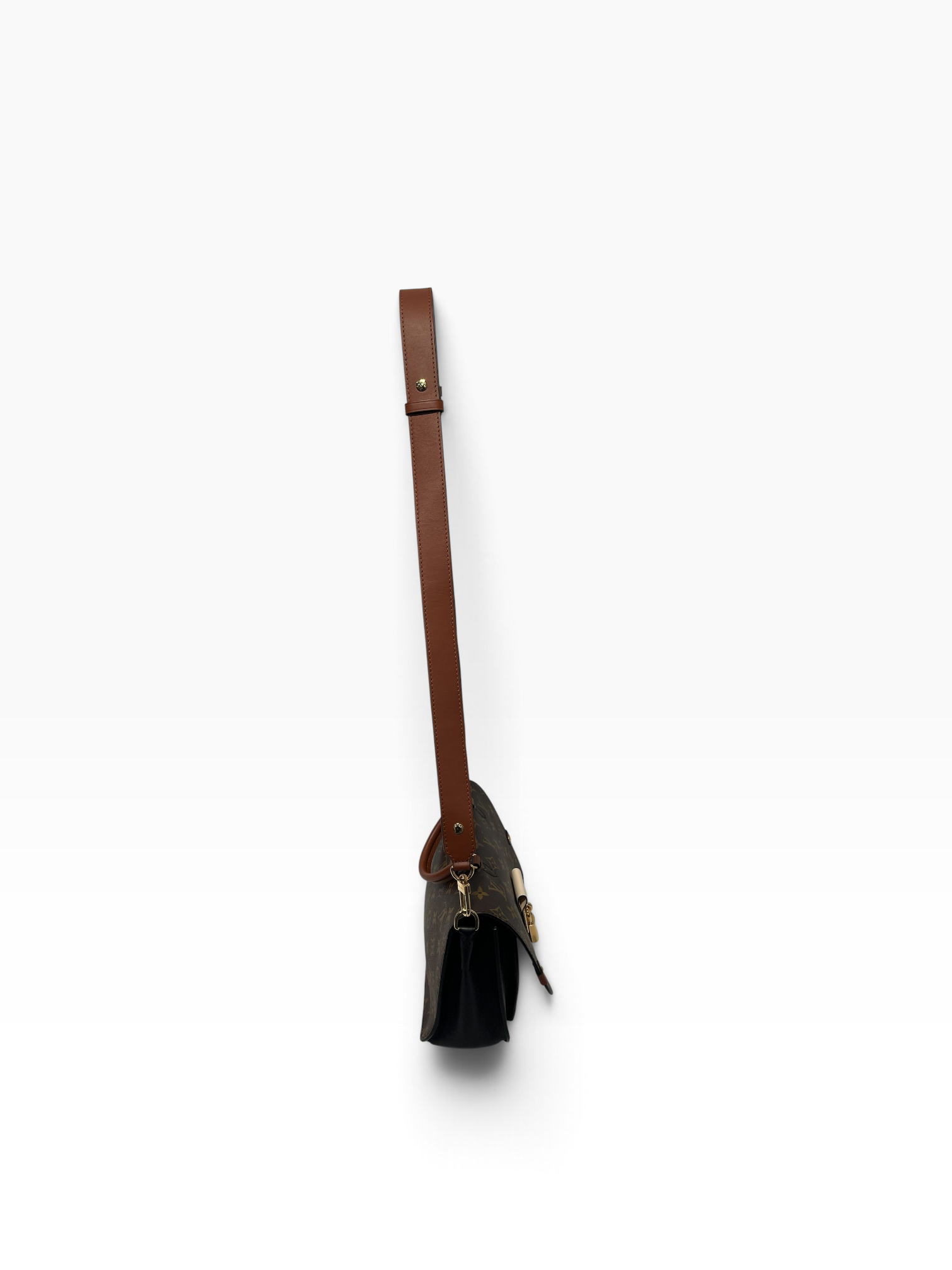 LOUIS VUITTON/Cross Body Bag/Monogram/Leather/BRW/Padlock crossbody view 4